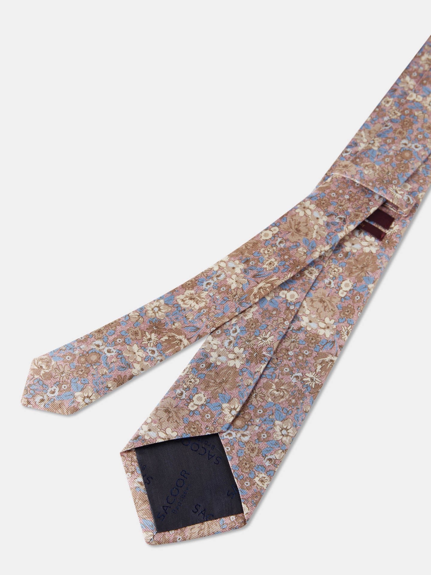 Gravata Padrão Floral 100% seda 8cm - Image 12