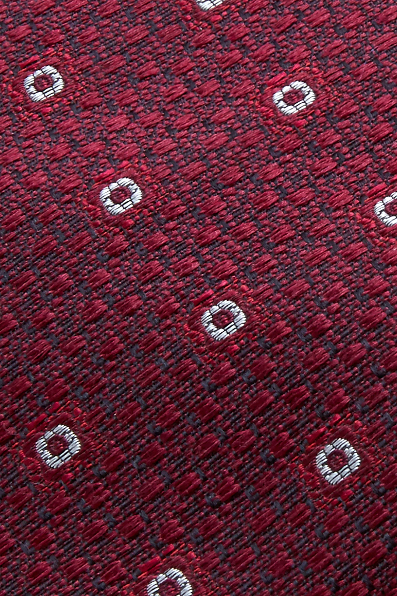Gravata Padrão Floral Seda e Lã 7,5cm - Image 2