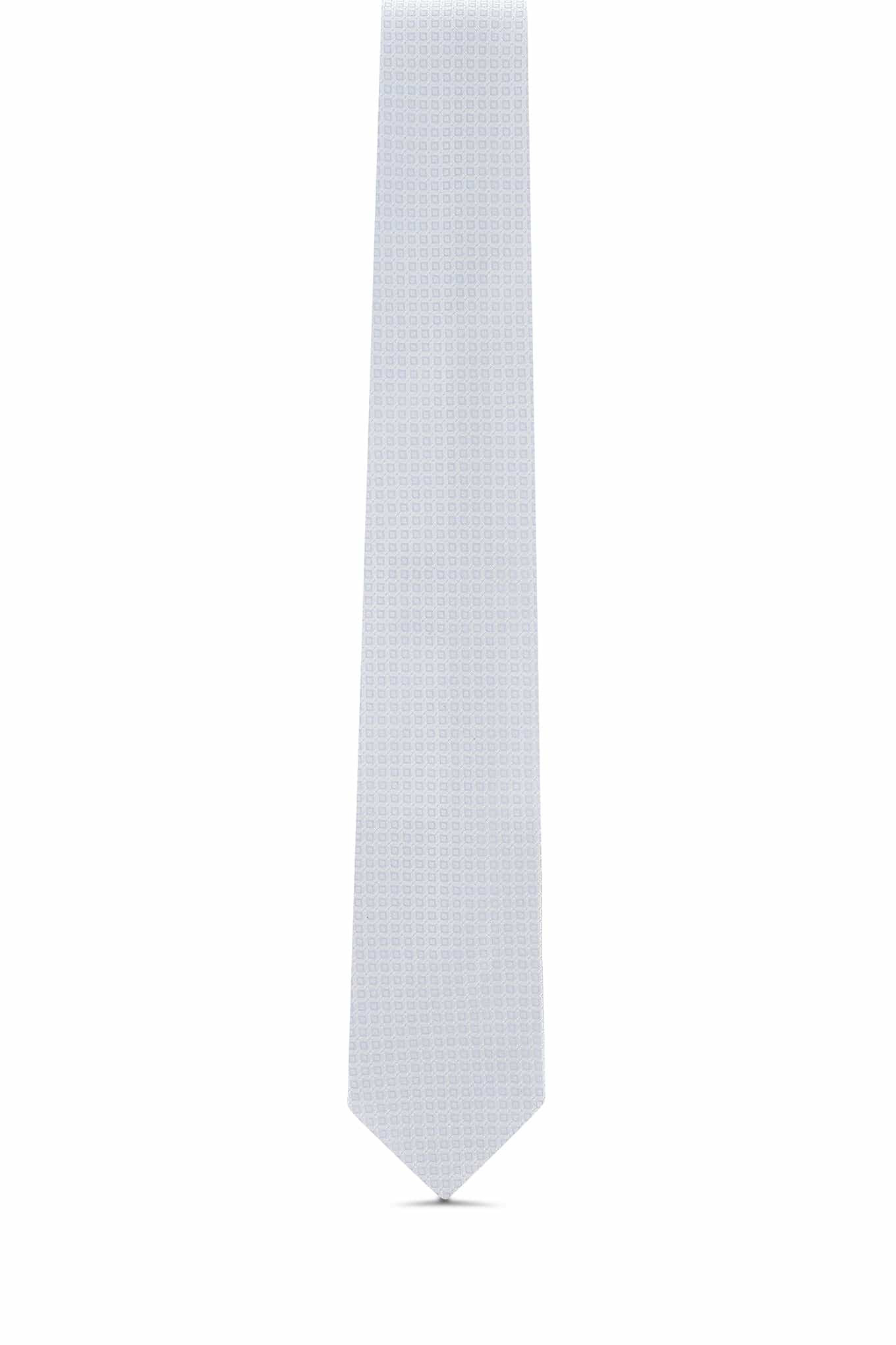 Gravata Padrão Geométrico 100% seda 8cm - Image 2