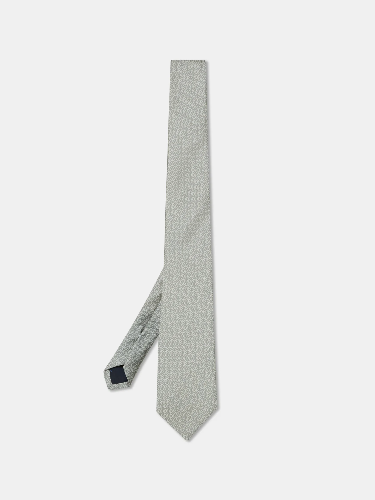 Gravata Padrão Geométrico 100% seda 8cm - Image 3