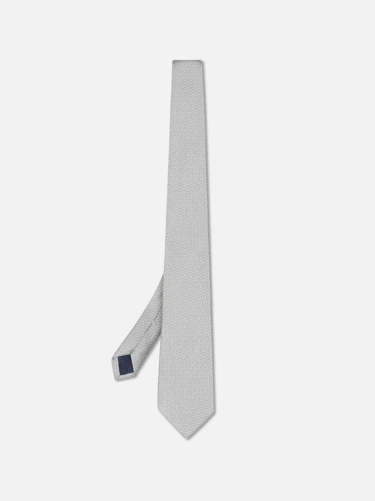 Gravata Padrão Geométrico 100% seda 8cm - Image 3