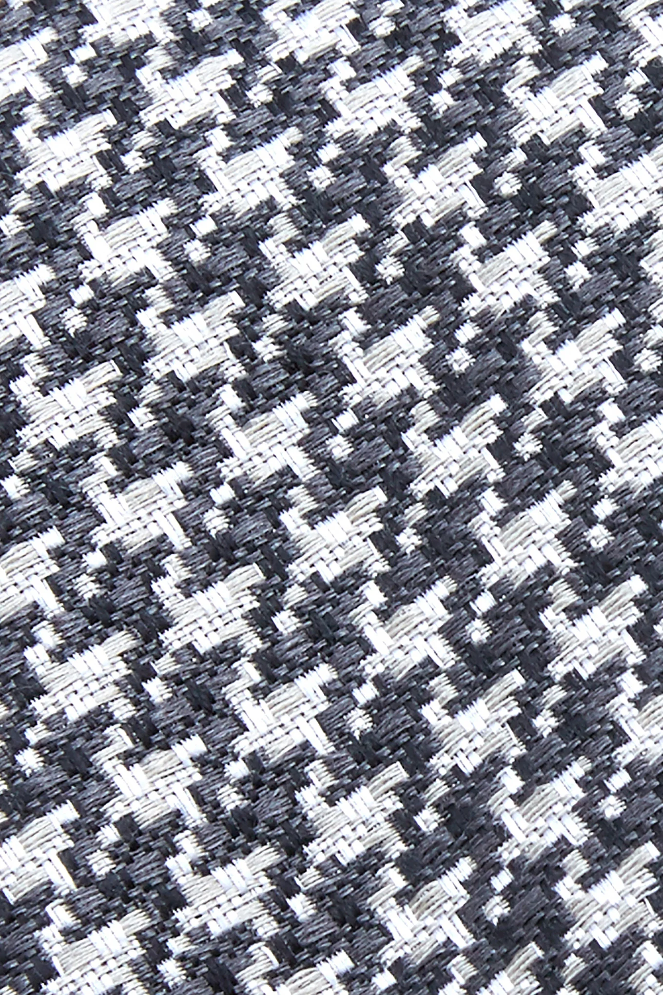 Gravata Padrão Pied de Poule Seda e Lã 7,5cm - Image 8