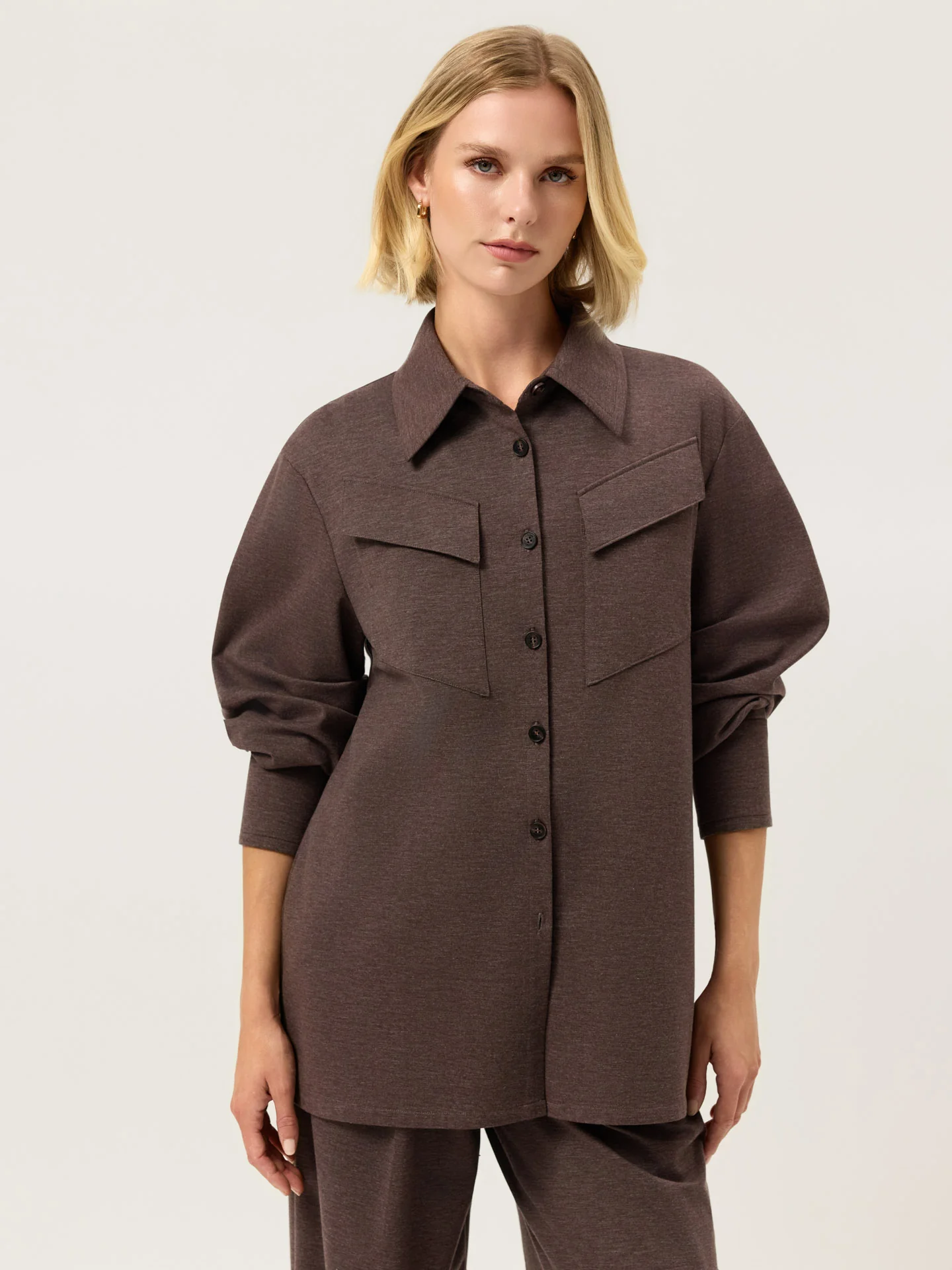 Overshirt da Edição Luxe Leisure em Mistura de Rayon