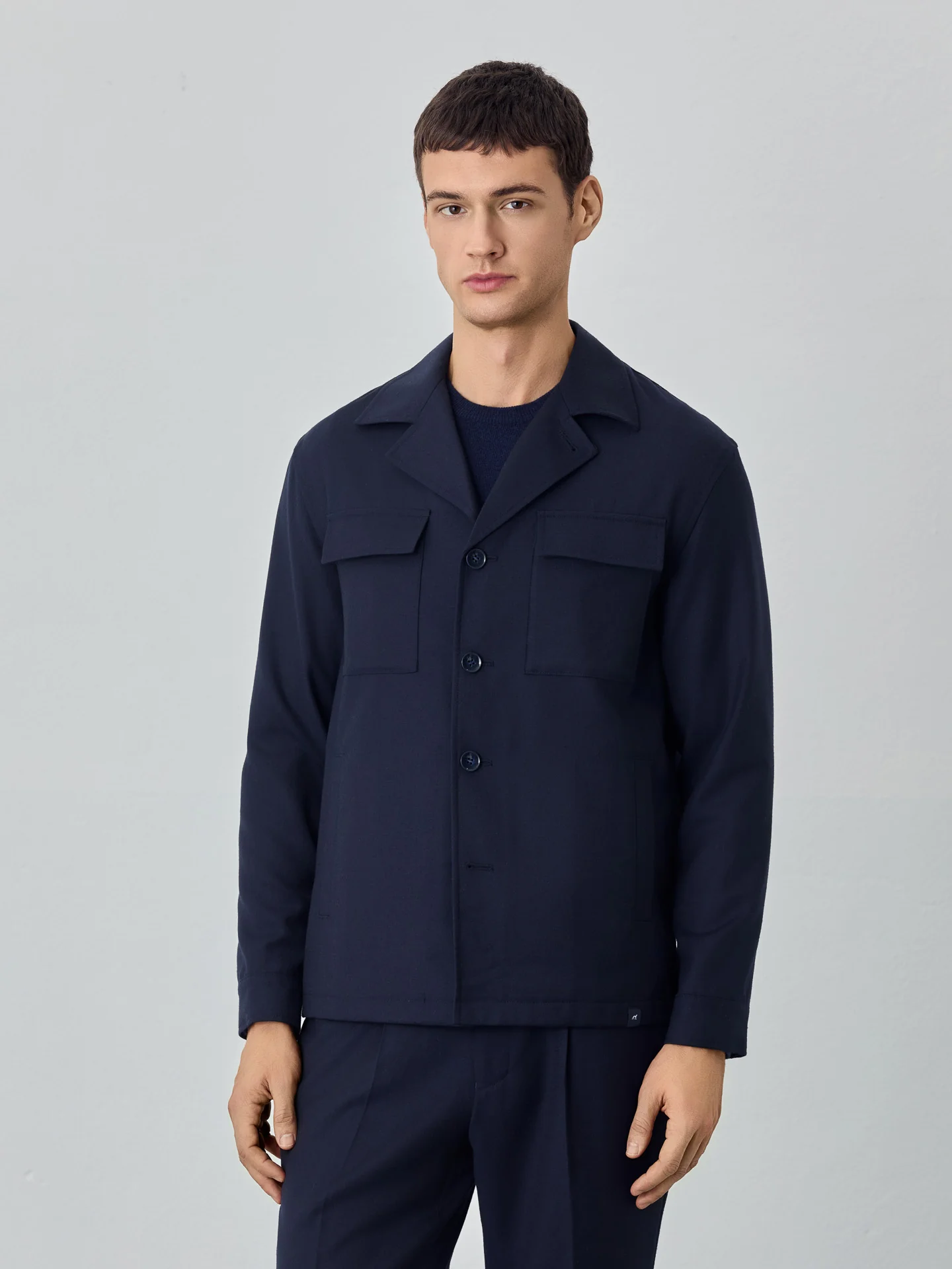Overshirt de luxo 100% lã - Image 2