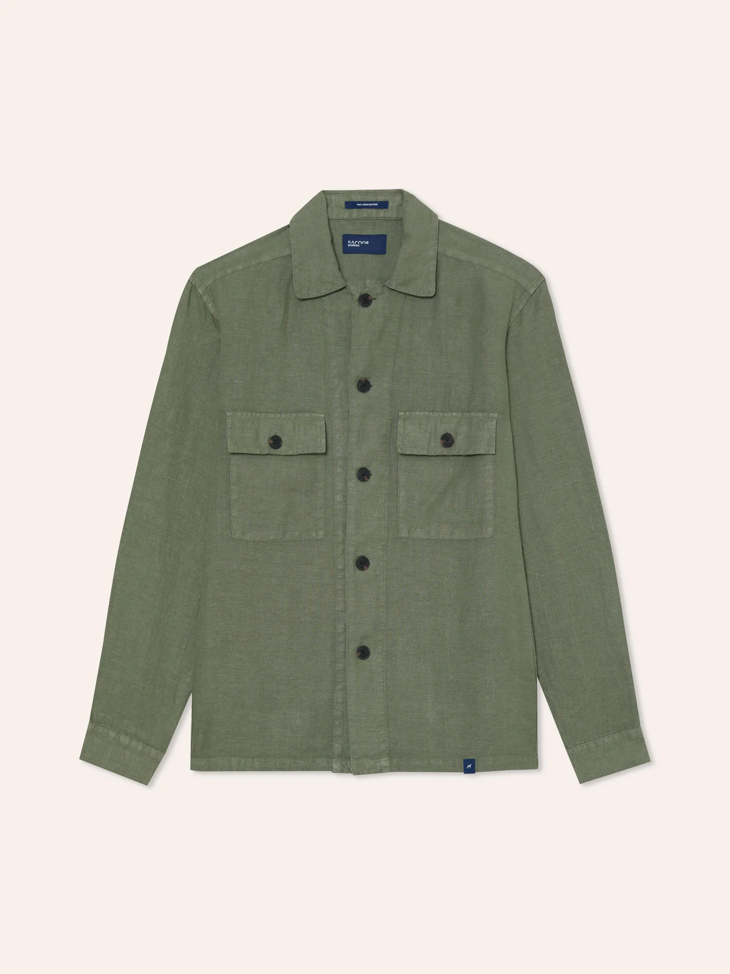Overshirt relaxed fit de puro linho - Image 16