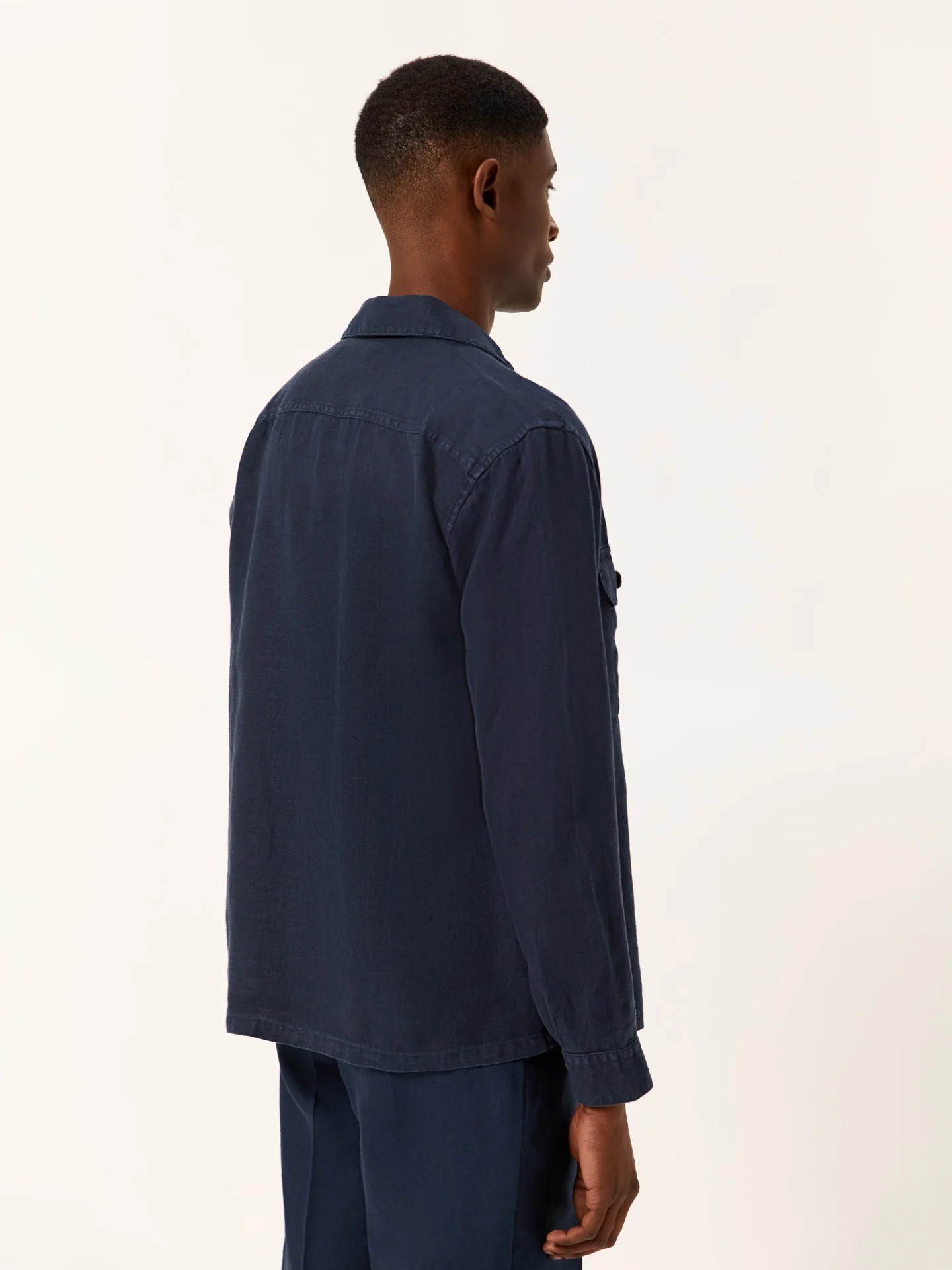 Overshirt relaxed fit de puro linho - Image 4