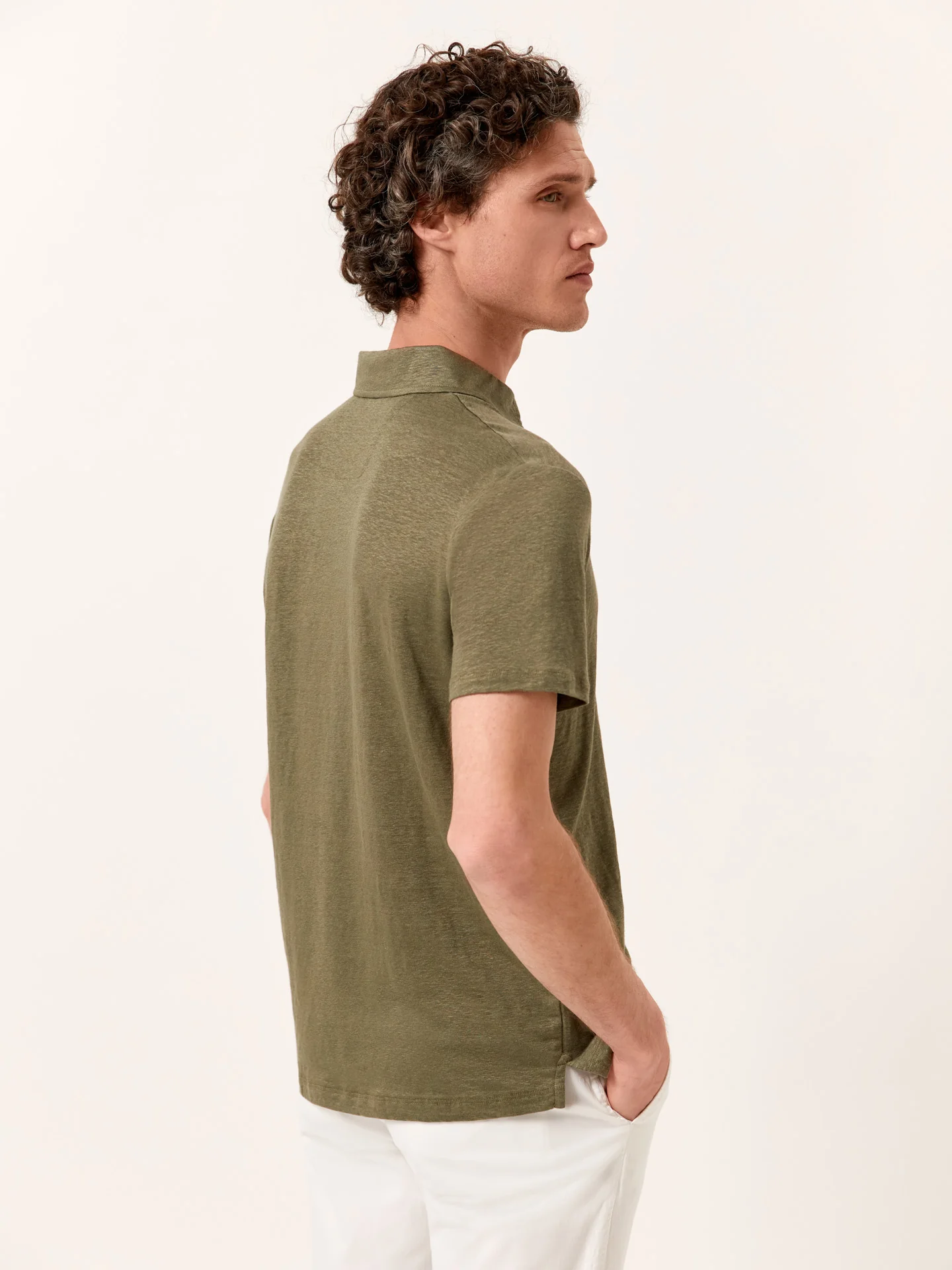 Polo Luxe Leisure regular fit em jersey de linho - Image 8