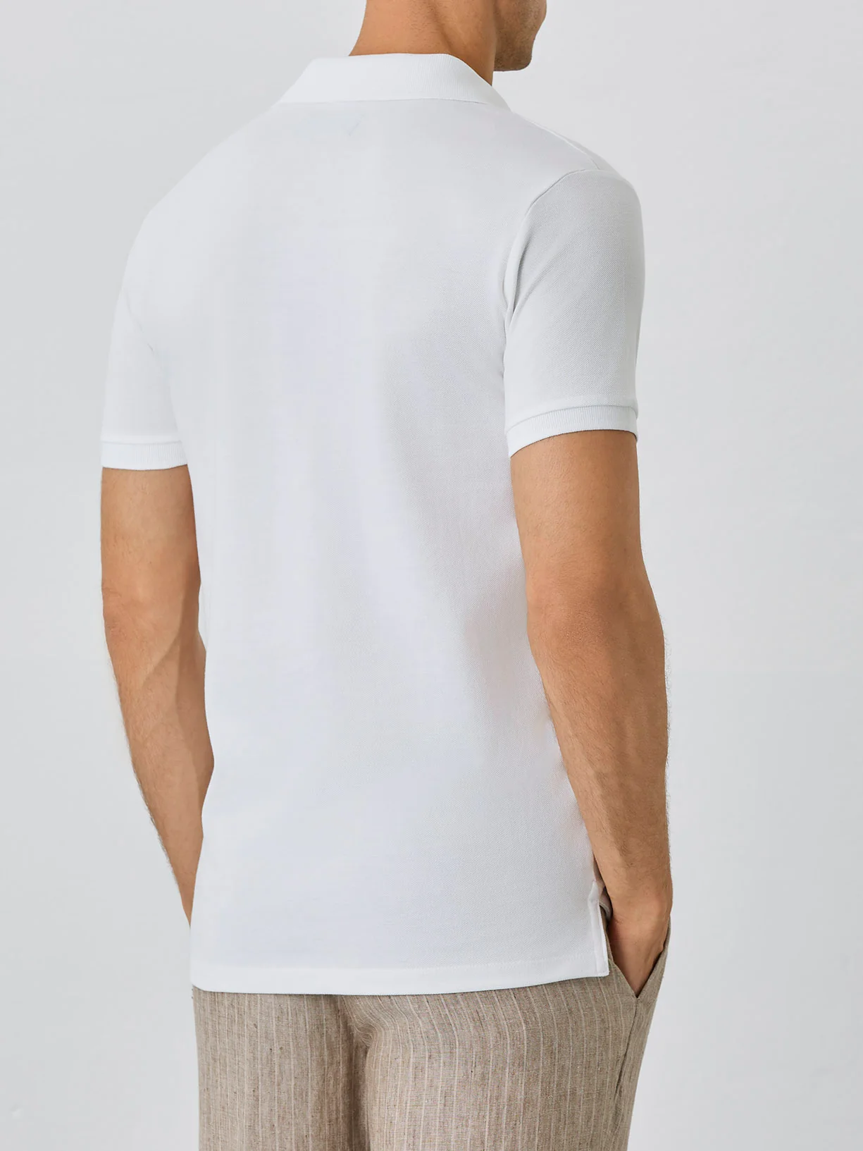 Polo Piqué Slim Fit Com Gola Cuba Em Rib Em Algodão Bci - Image 12