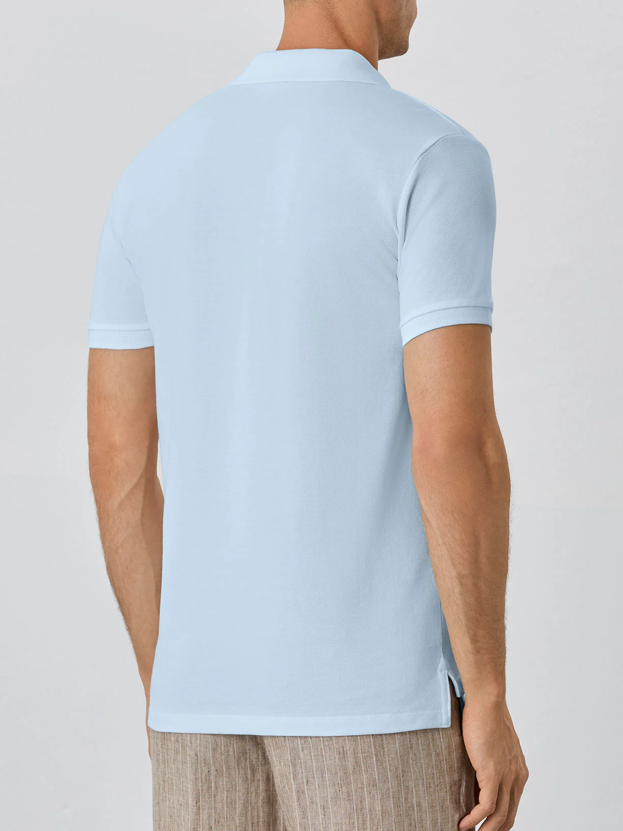 Polo Piqué Slim Fit Com Gola Cuba Em Rib Em Algodão Bci - Image 6