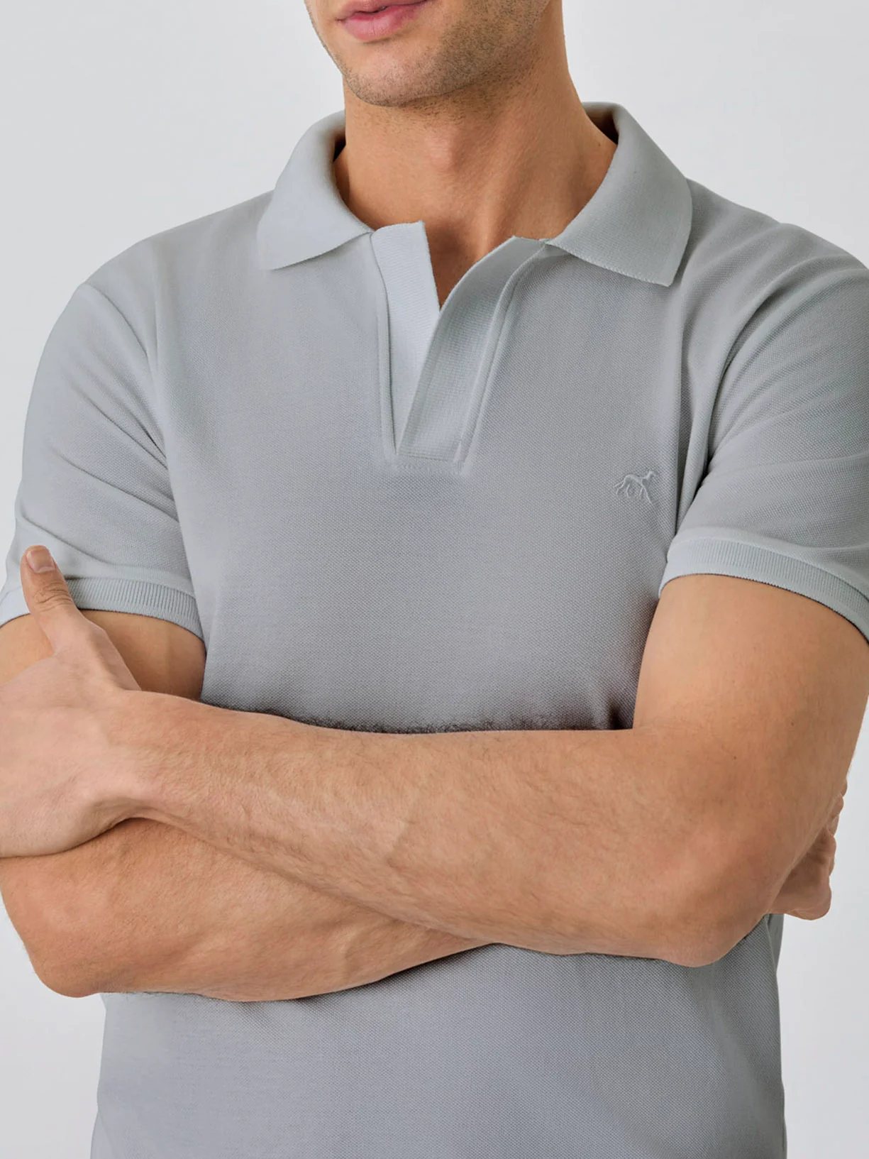 Polo Piqué Slim Fit Com Gola Cuba Em Rib Em Algodão Bci - Image 8