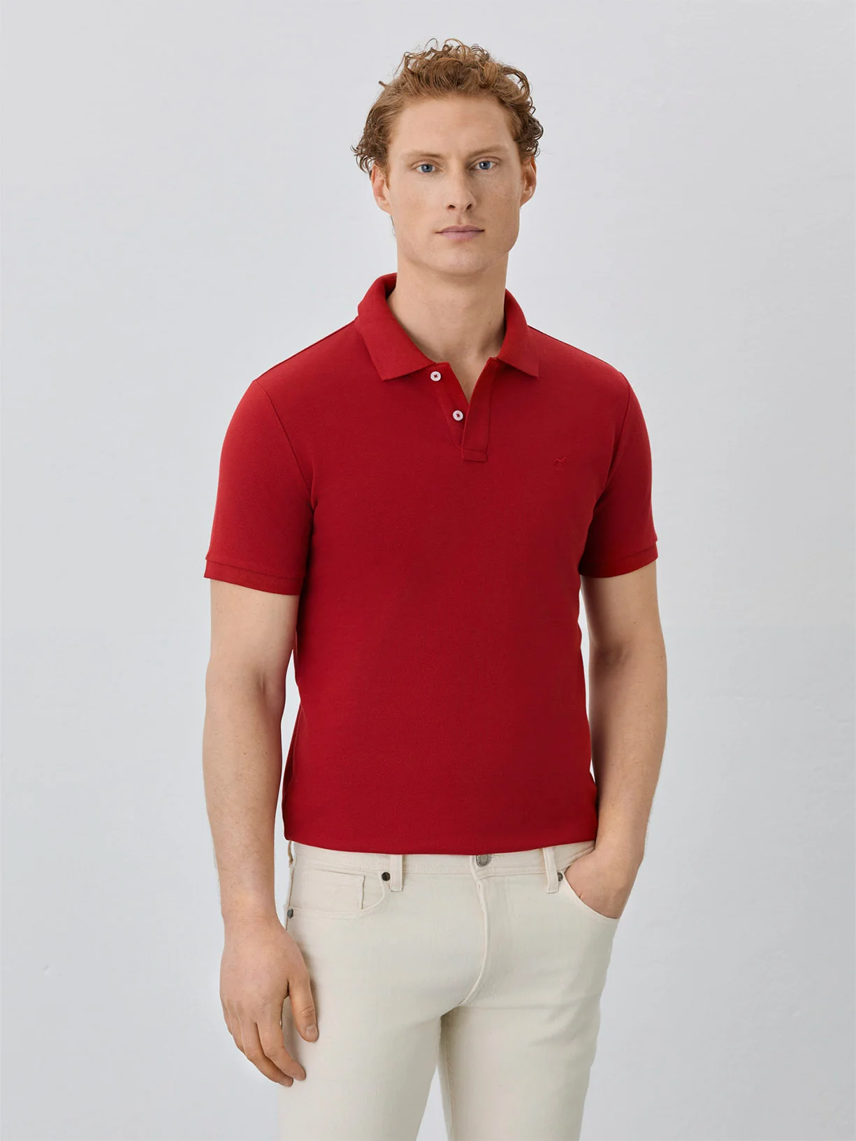 Polo Piqué Slim Fit Com Logo Bordado Em Algodão Bci - Image 10
