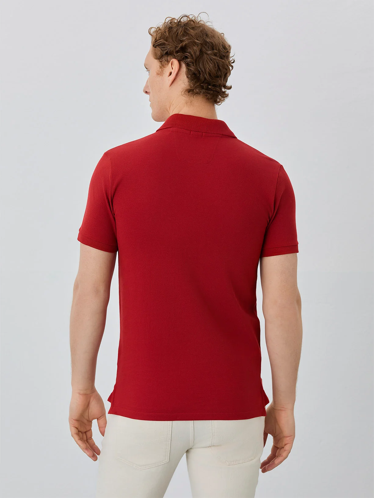 Polo Piqué Slim Fit Com Logo Bordado Em Algodão Bci - Image 12