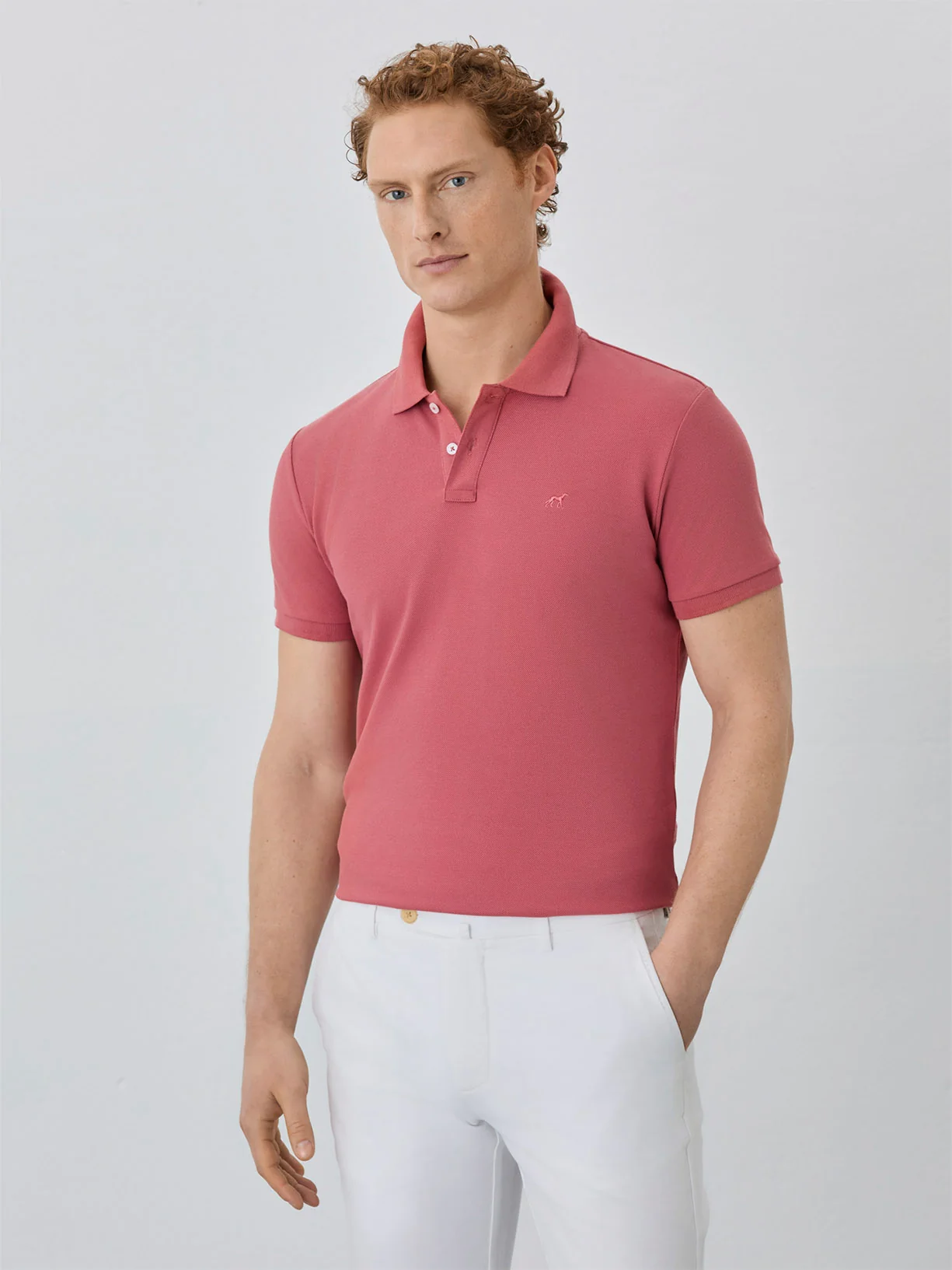 Polo Piqué Slim Fit Com Logo Bordado Em Algodão Bci - Image 13