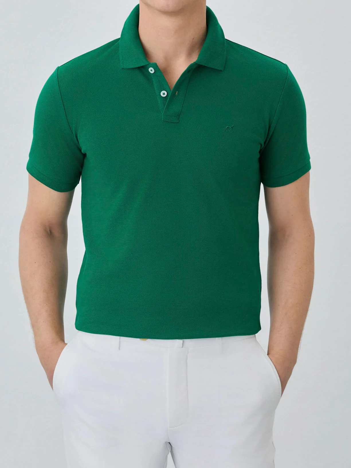 Polo Piqué Slim Fit Com Logo Bordado Em Algodão Bci - Image 17