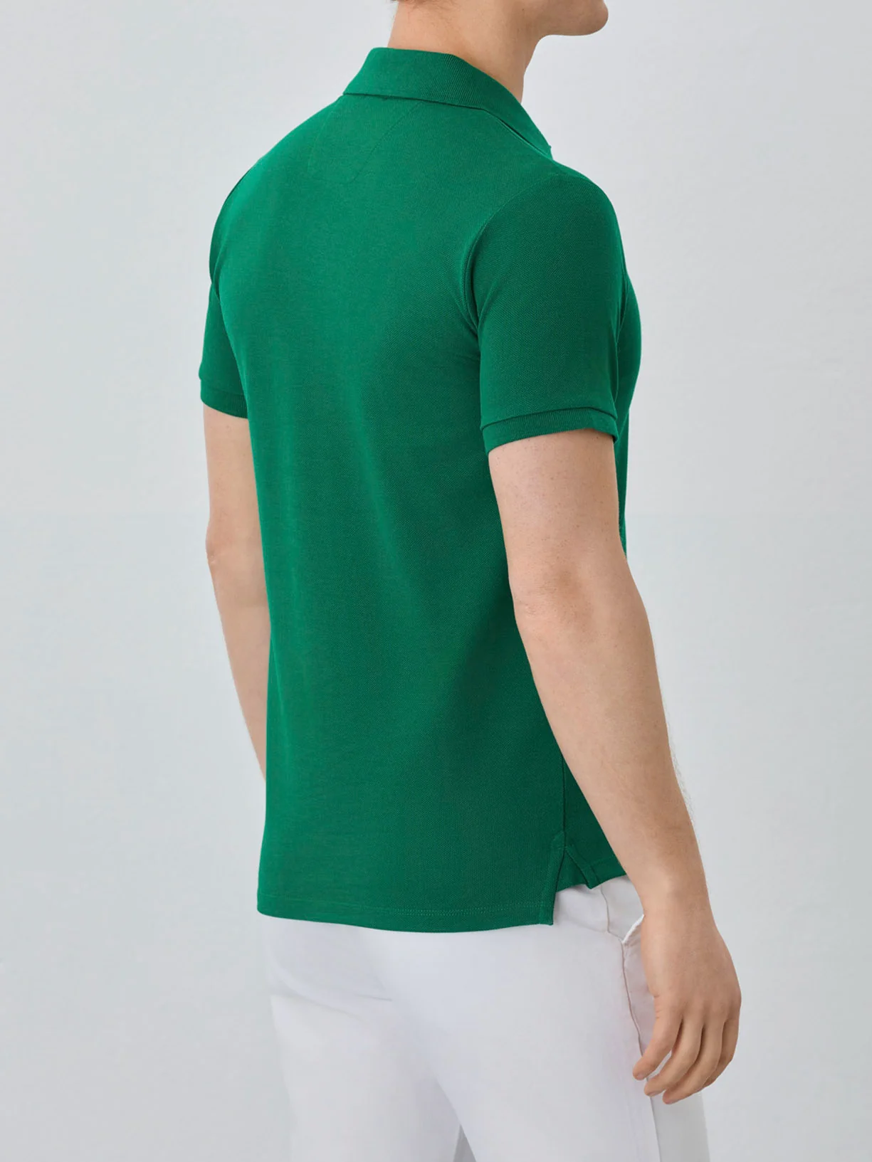 Polo Piqué Slim Fit Com Logo Bordado Em Algodão Bci - Image 18
