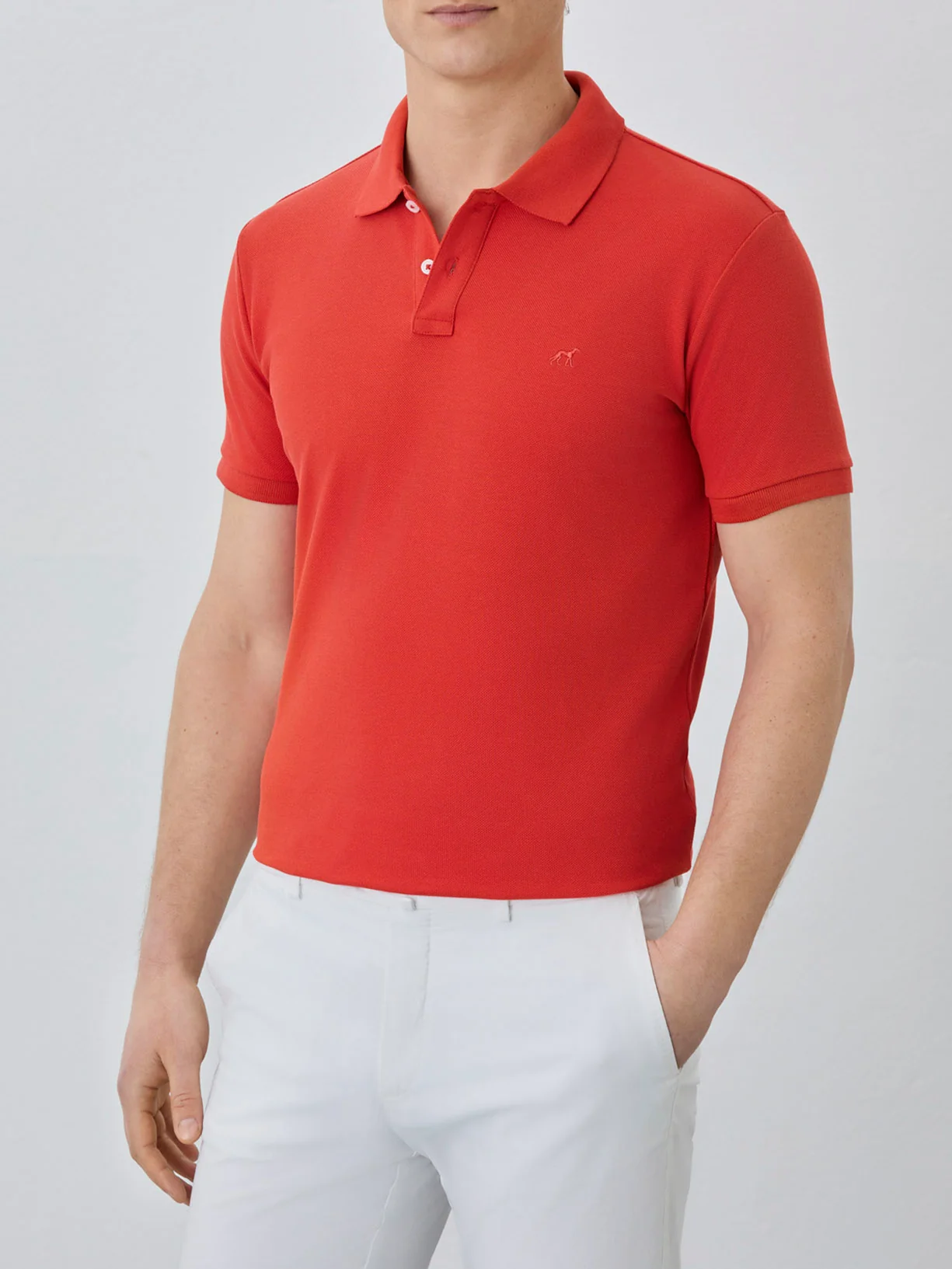 Polo Piqué Slim Fit Com Logo Bordado Em Algodão Bci - Image 39