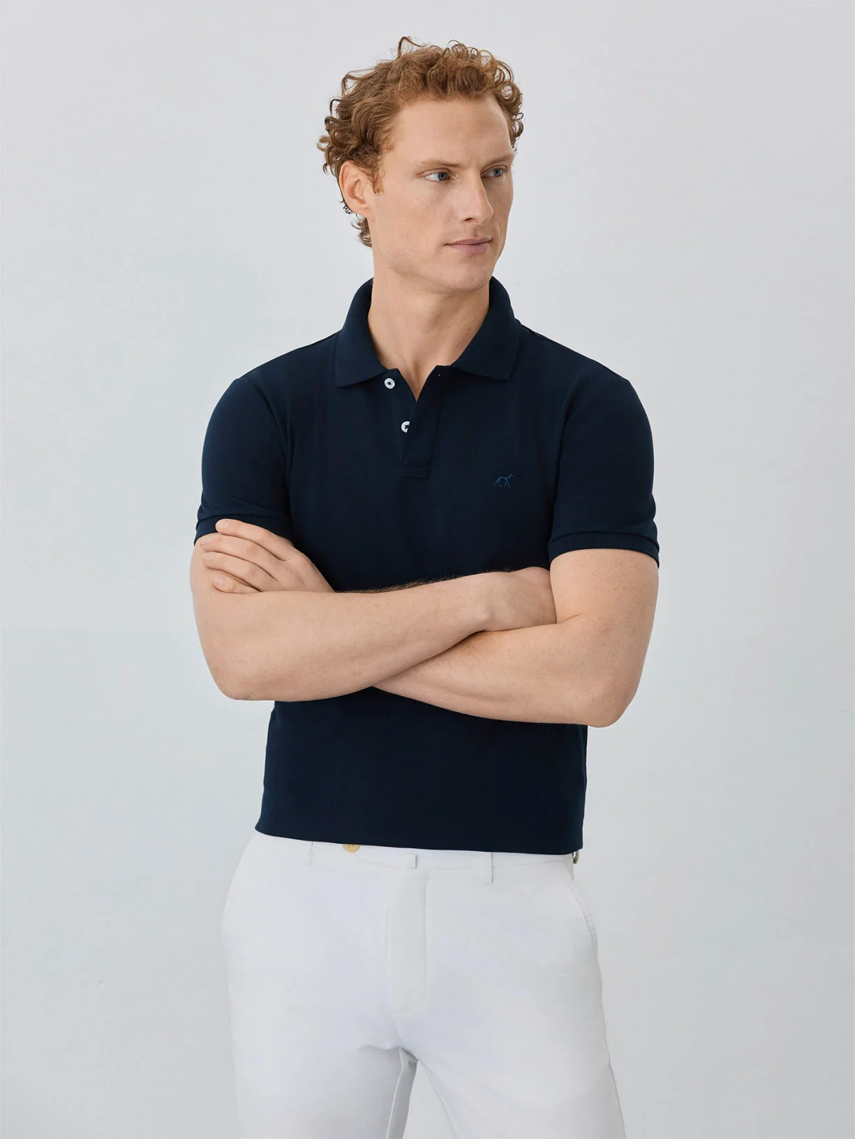 Polo Piqué Slim Fit Com Logo Bordado Em Algodão Bci - Image 5
