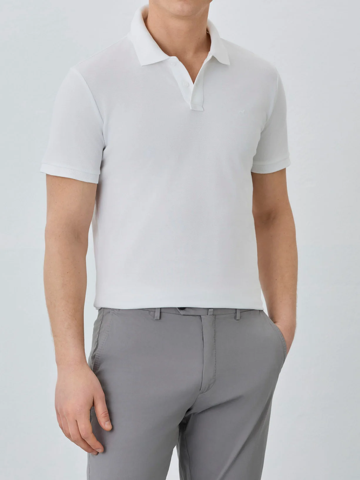 Polo Piqué Slim Fit Com Logo Bordado Em Algodão Bci - Image 57