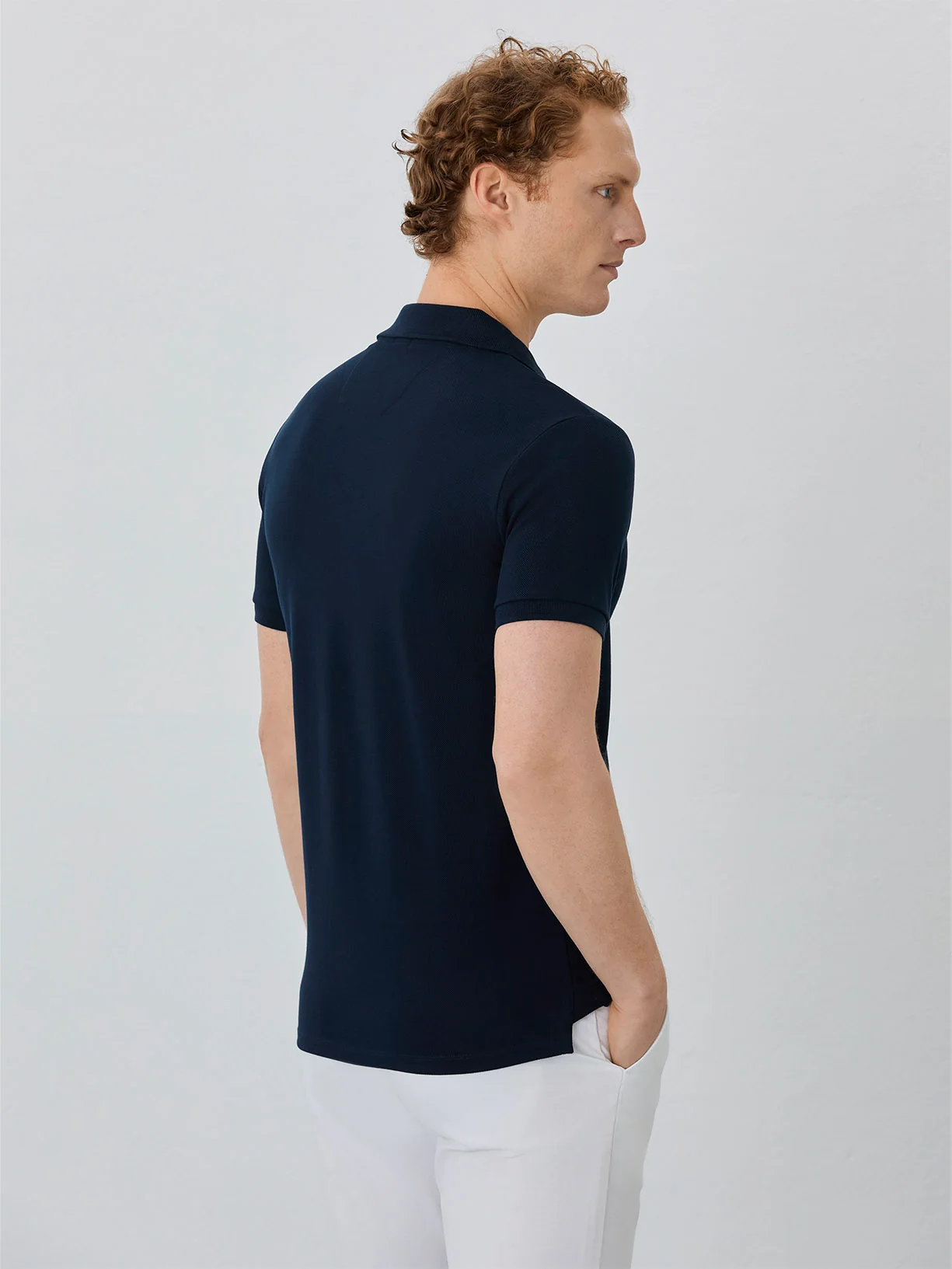Polo Piqué Slim Fit Com Logo Bordado Em Algodão Bci - Image 6