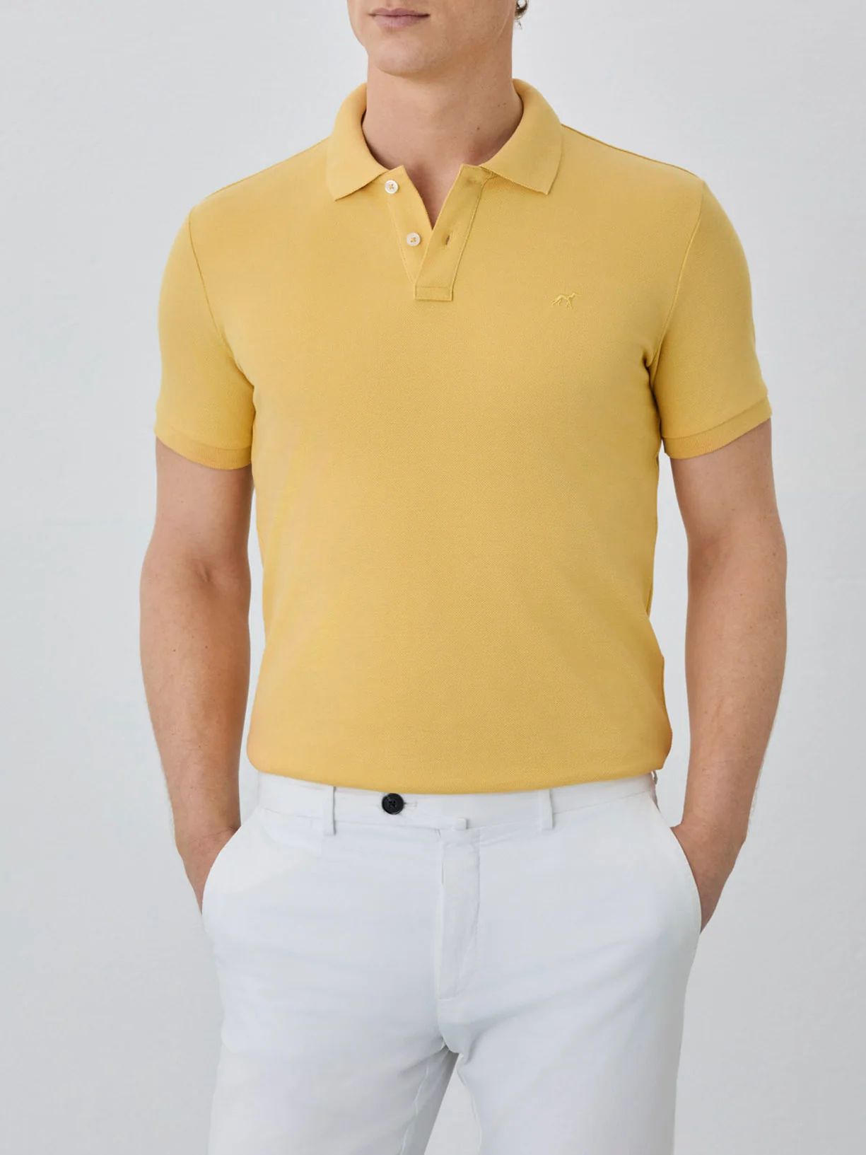 Polo Piqué Slim Fit Com Logo Bordado Em Algodão Bci - Image 60