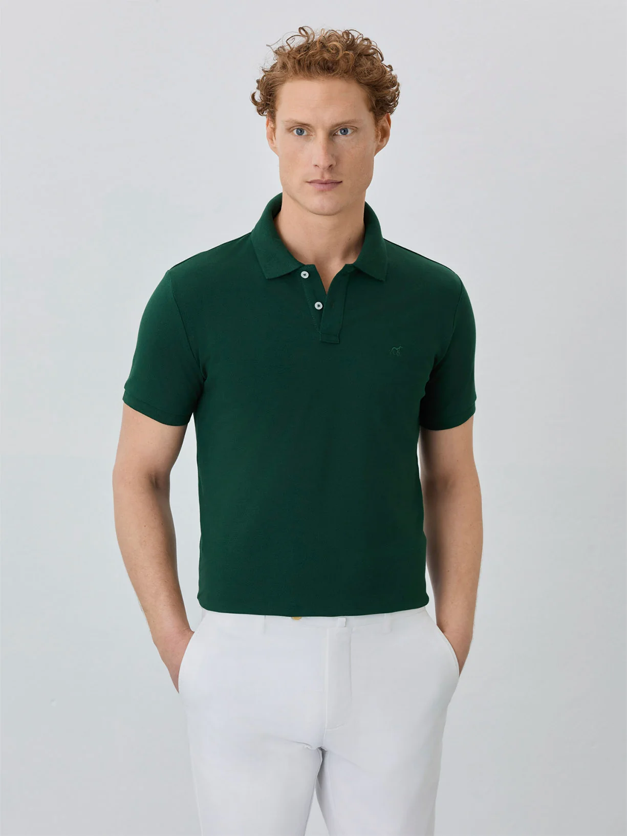 Polo Piqué Slim Fit Com Logo Bordado Em Algodão Bci - Image 7