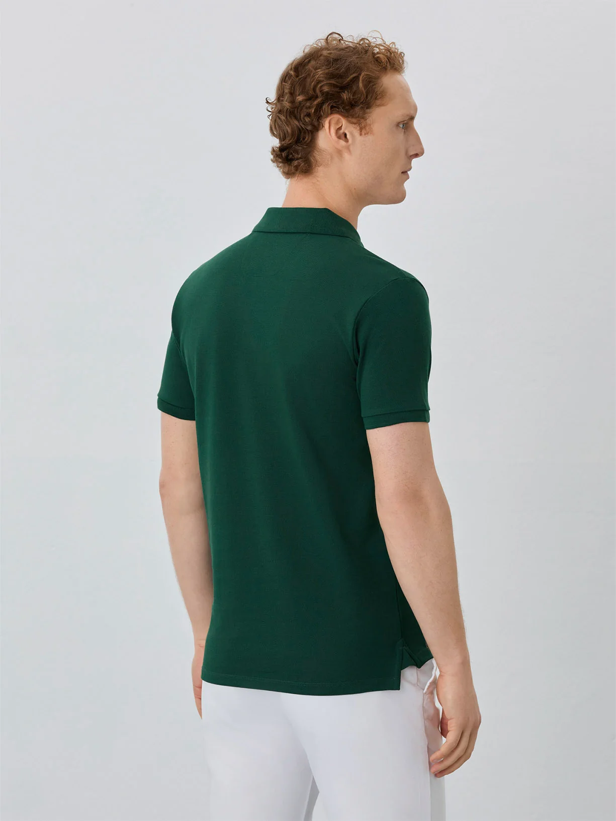 Polo Piqué Slim Fit Com Logo Bordado Em Algodão Bci - Image 9