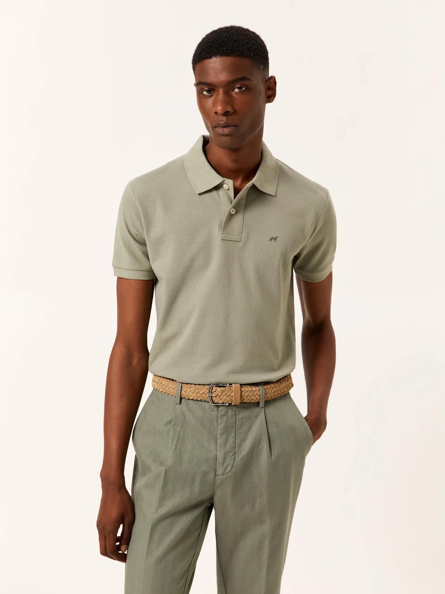 Polo slim fit em piqué - Image 7
