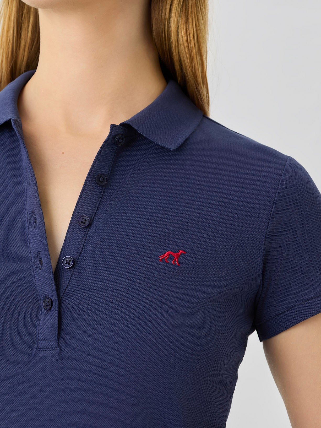 Polo Slim Fit Em Piqué Com Logo Bordado - Image 5