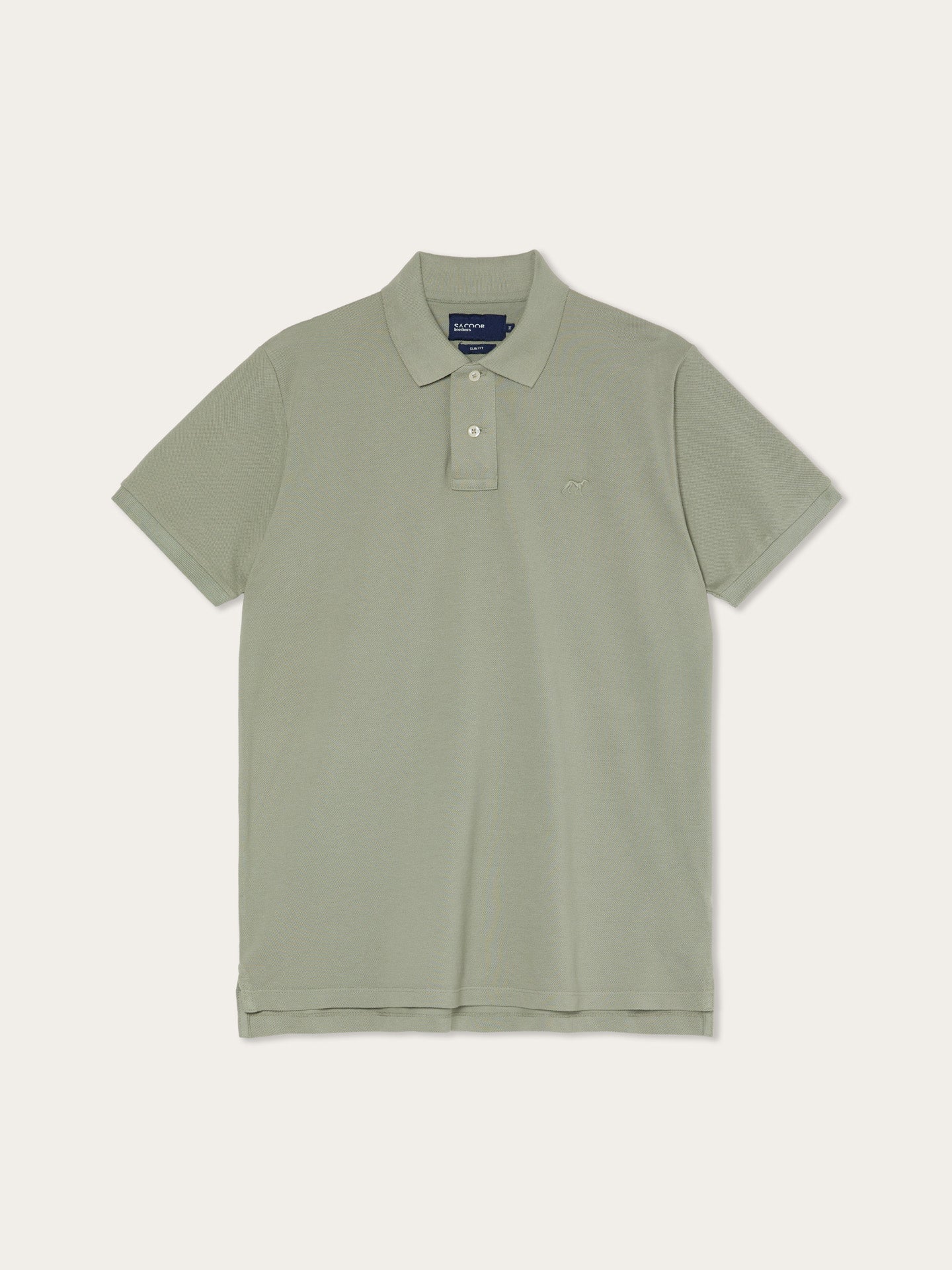 Polo slim fit em piqué da edição garment dye - Image 12