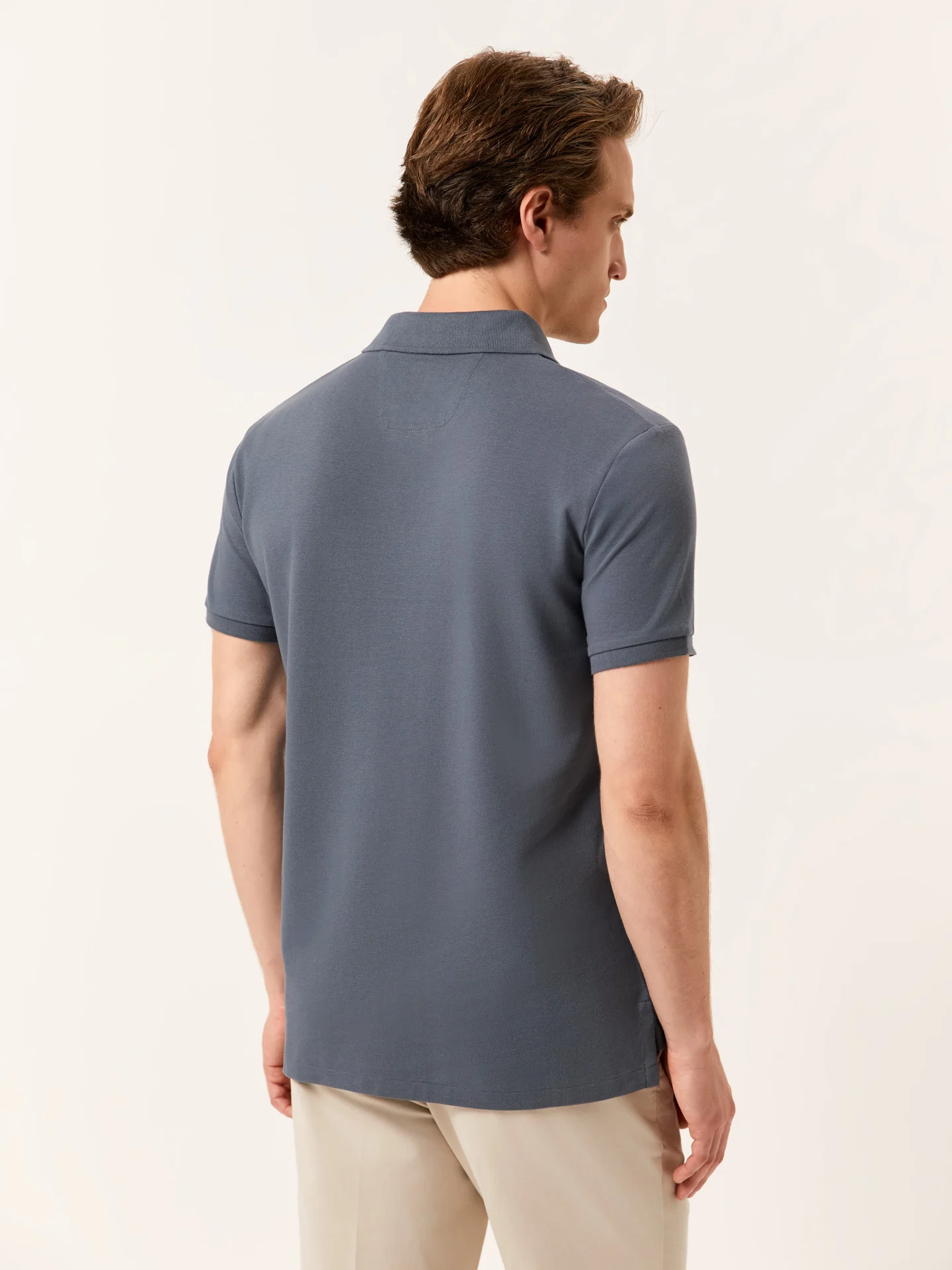 Premium Regular Fit Polo Piqué em 100% Algodão BCI - Image 3