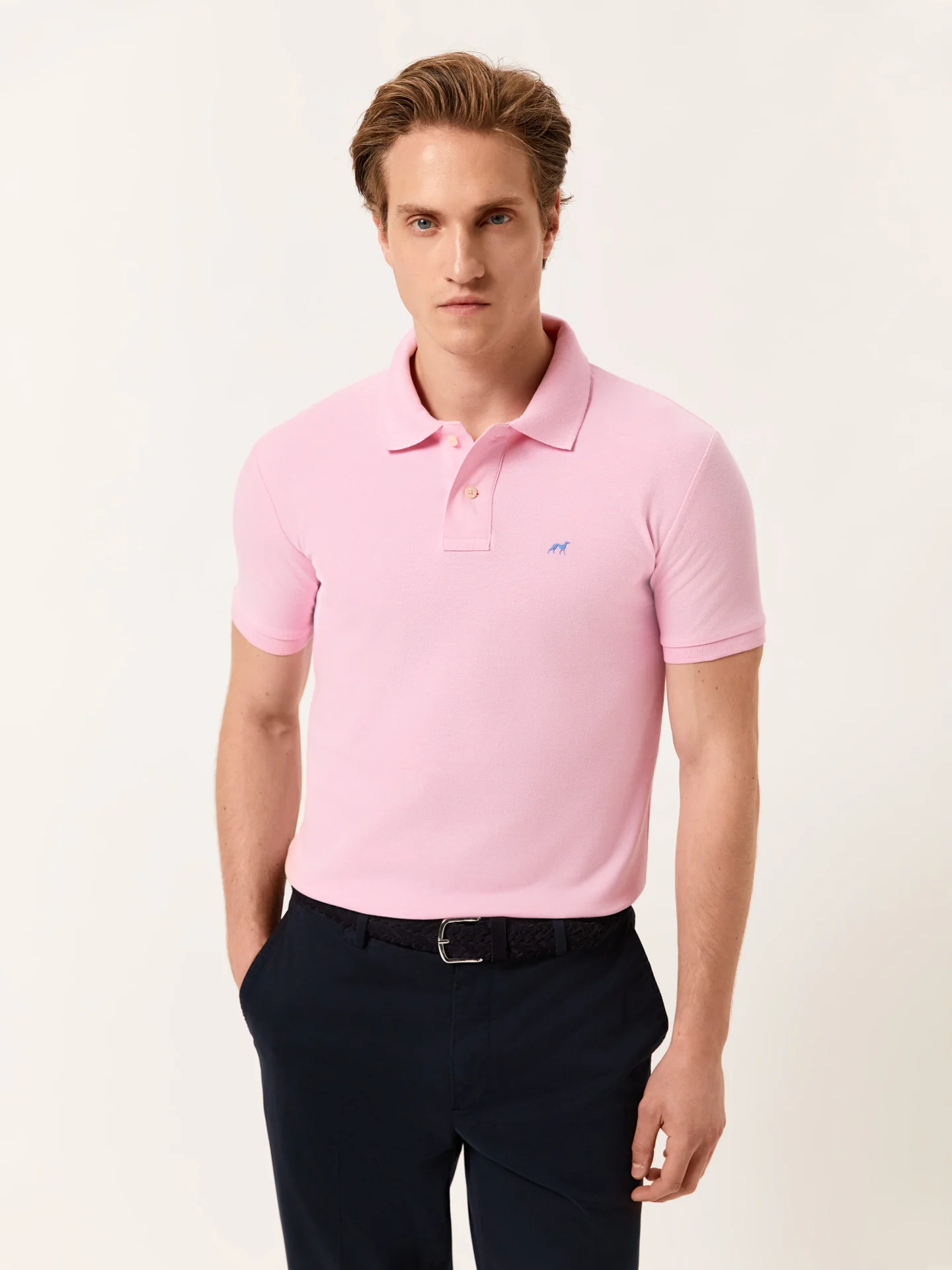 Premium Slim Fit Polo Piqué em 100% Algodão BCI