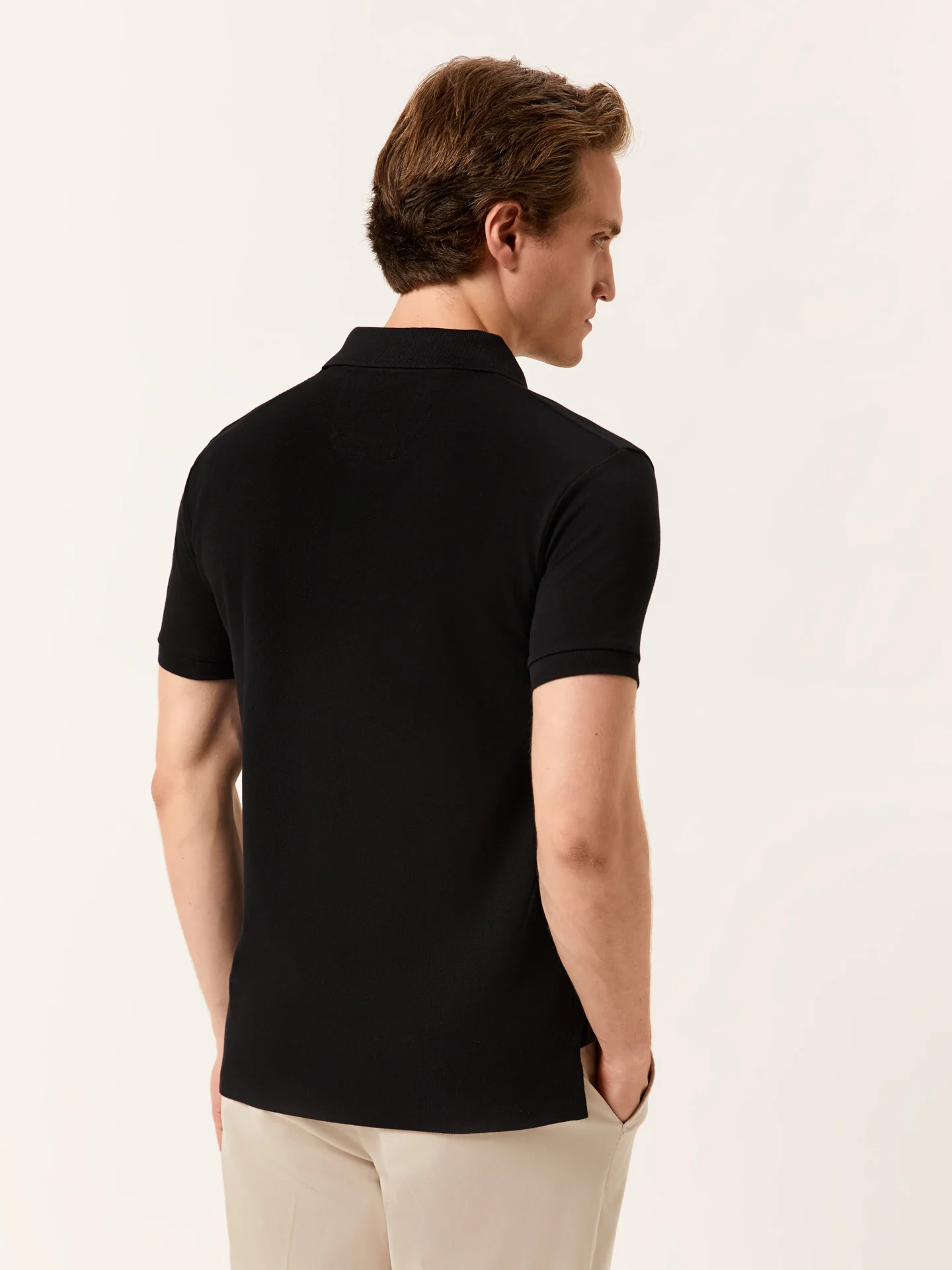 Premium Slim Fit Polo Piqué em 100% Algodão BCI - Image 3