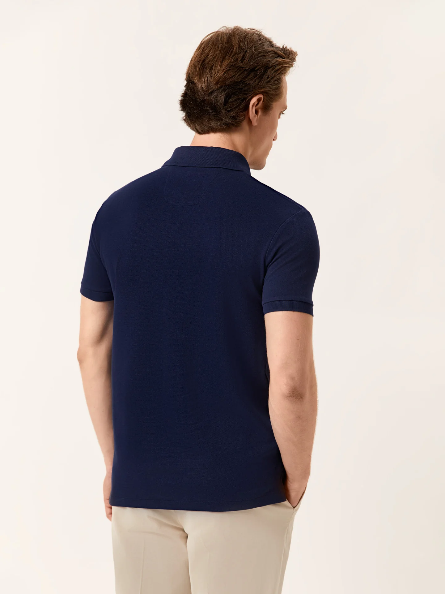 Premium Slim Fit Polo Piqué em 100% Algodão BCI - Image 3