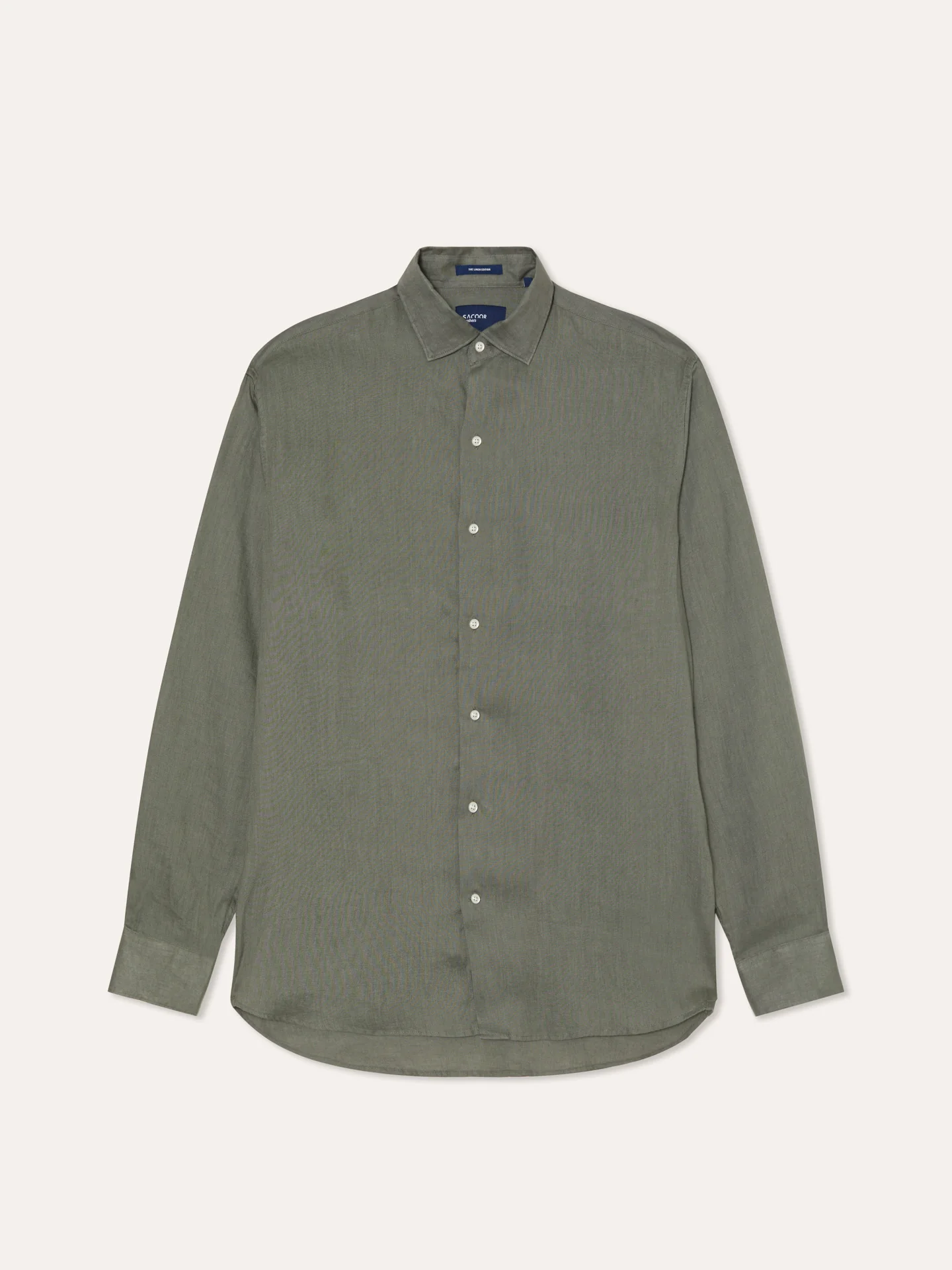 Regular Fit Camisa Aberta em 100% Linho - Image 5