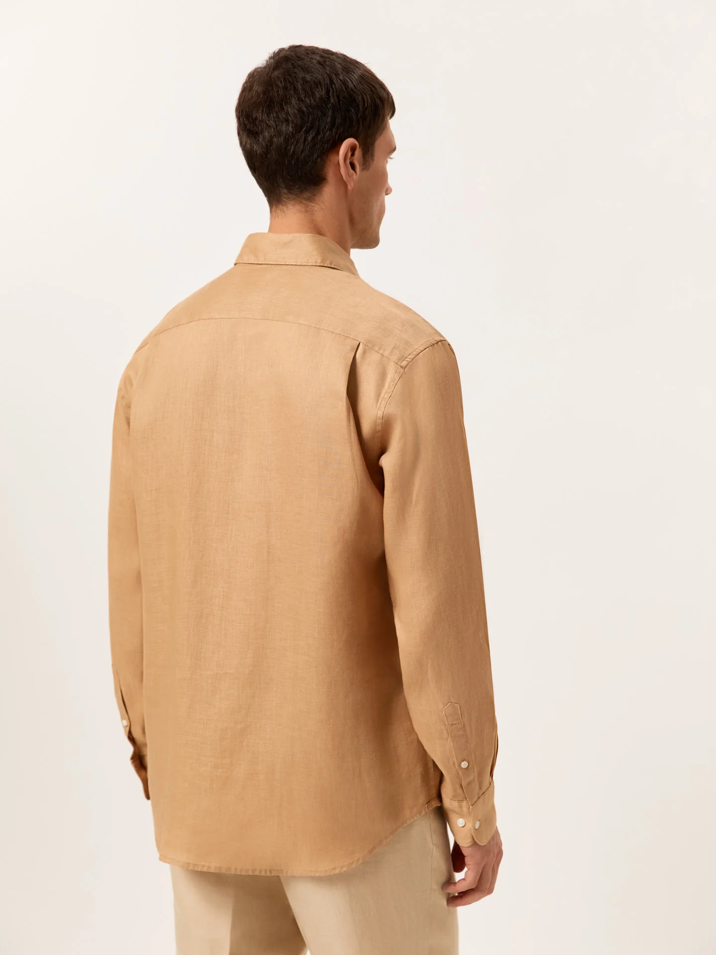 Regular Fit Camisa Aberta em 100% Linho - Image 3