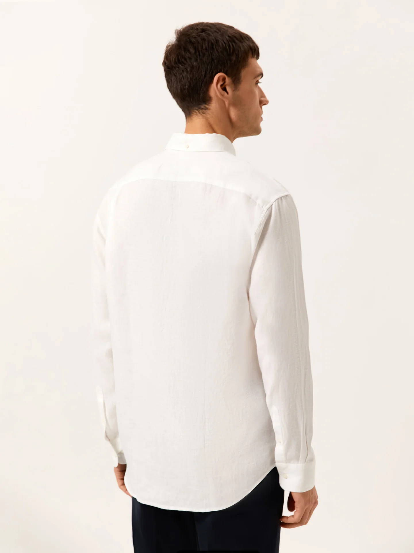 Regular Fit Camisa em 100% Linho - Image 4