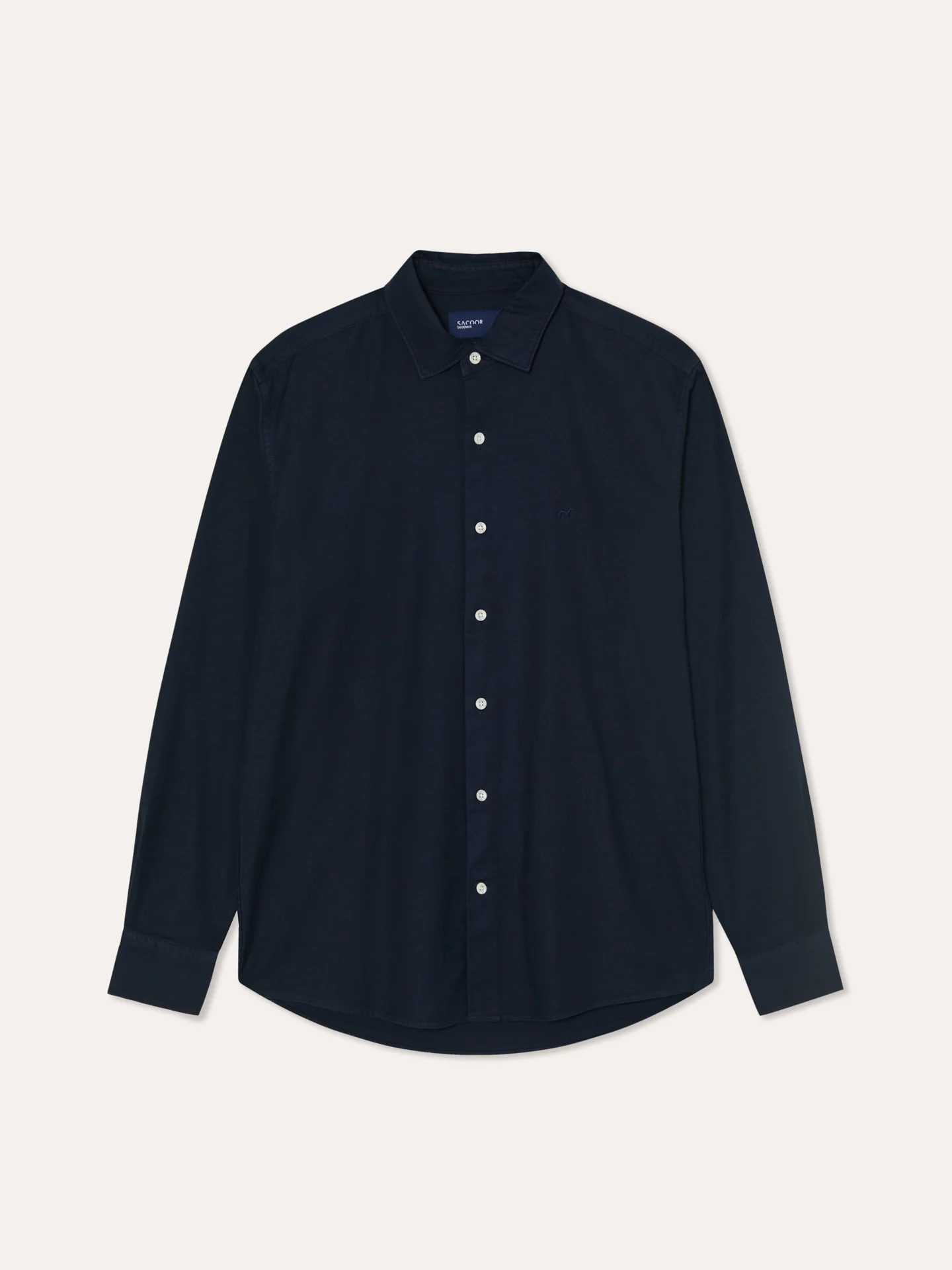 Regular Fit Camisa Oxford Aberta Garment Dye em Algodão Comfort - Image 5
