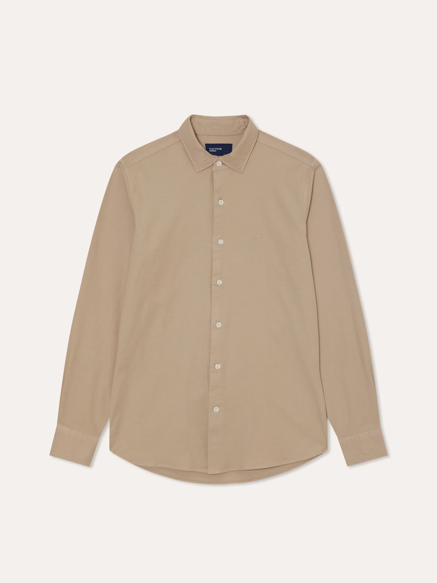 Regular Fit Camisa Oxford Aberta Garment Dye em Algodão Comfort - Image 4