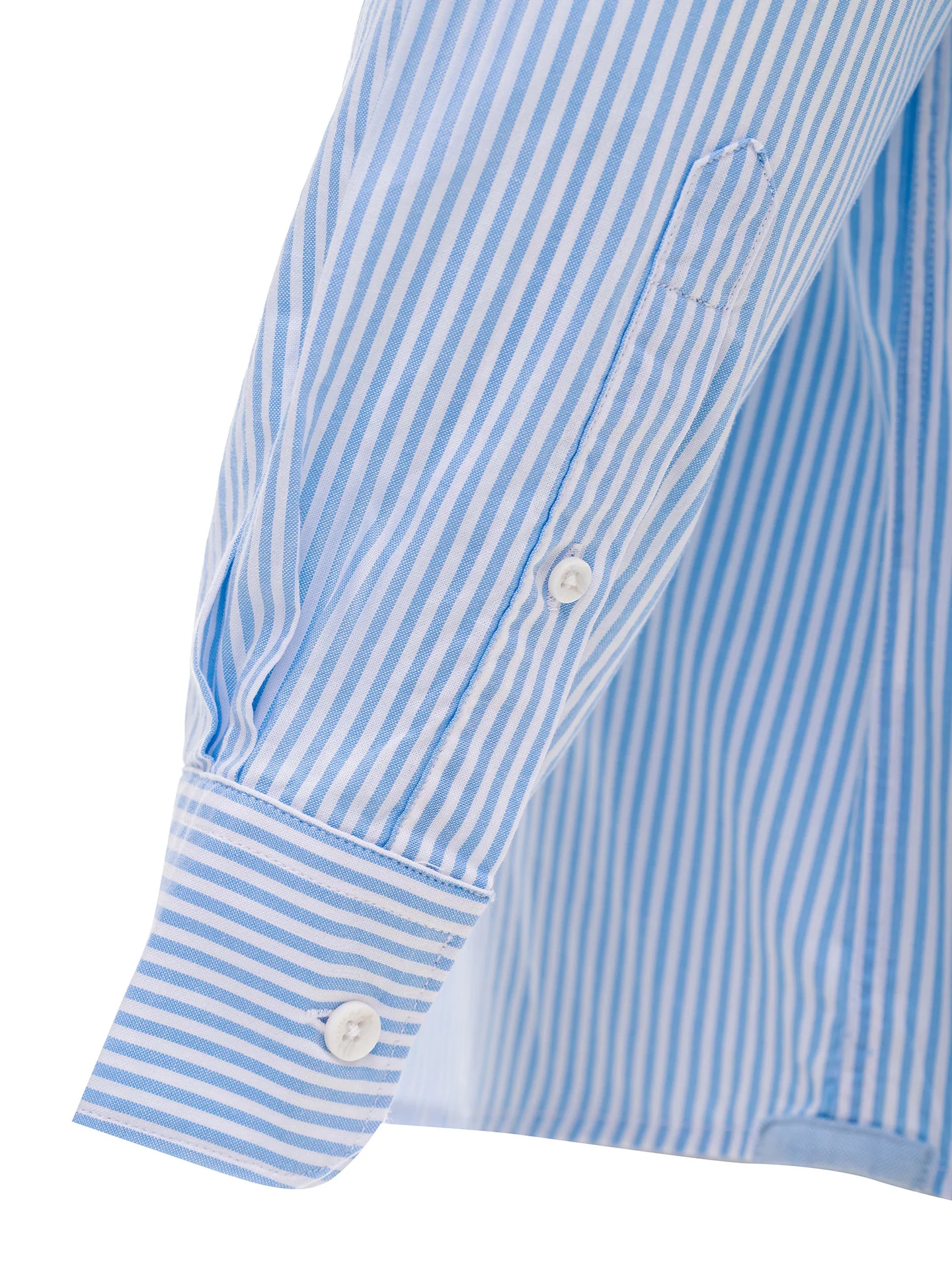 Regular Fit Camisa Oxford às Riscas em 100% Algodão BCI - Image 4