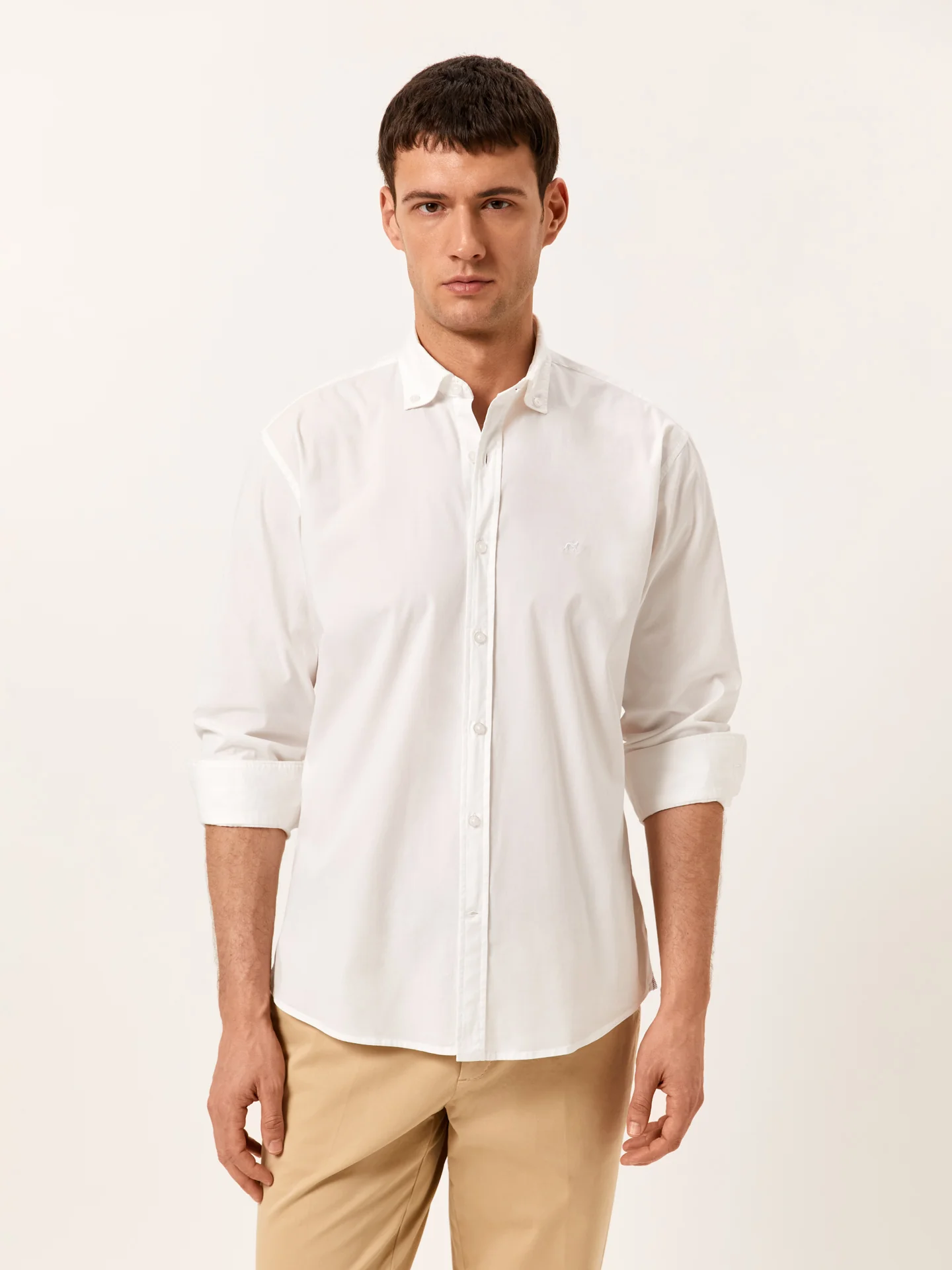 Regular Fit Camisa Popeline Garment Dye em Algodão Comfort - Image 2