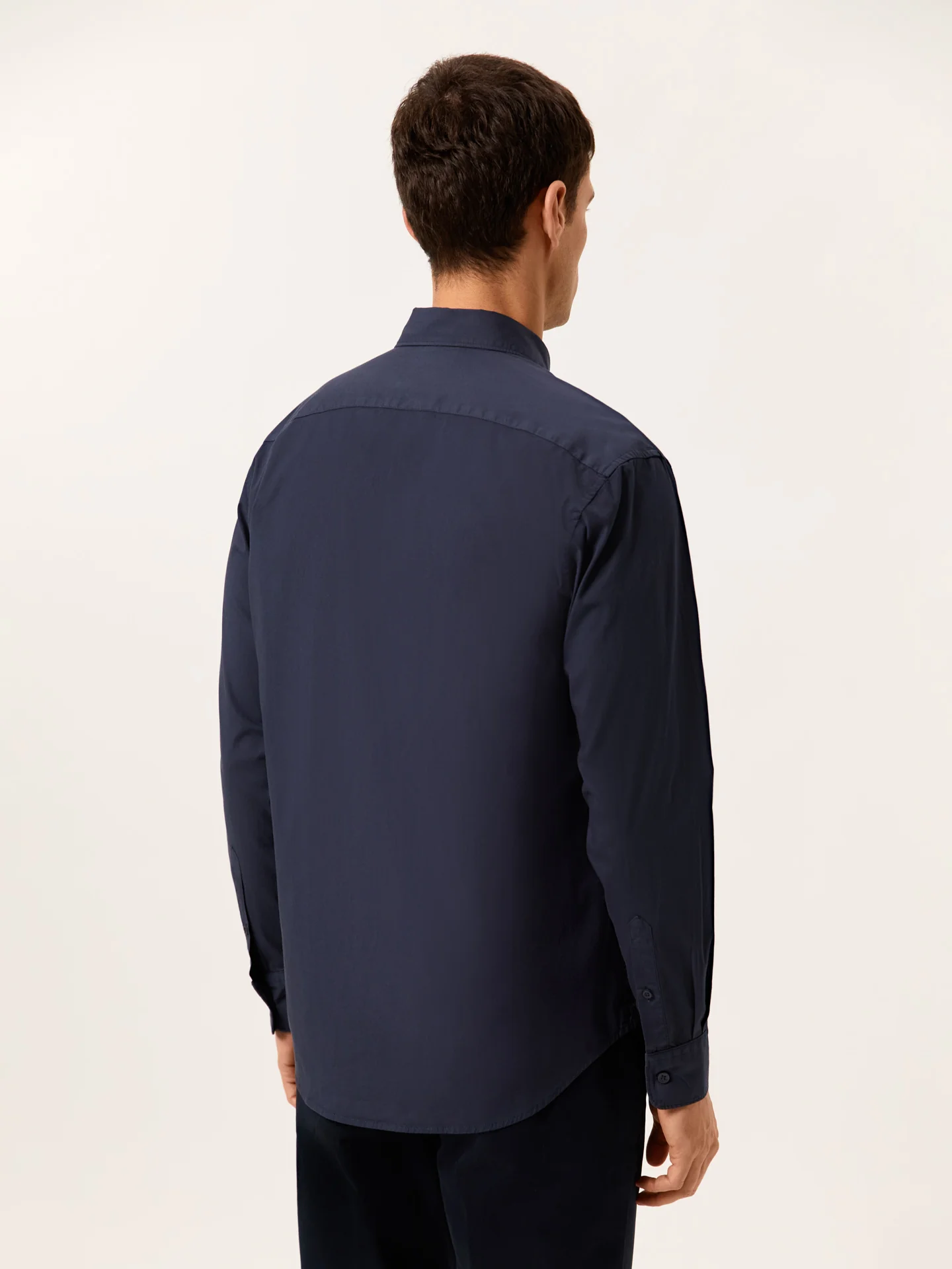 Regular Fit Camisa Popeline Garment Dye em Algodão Comfort - Image 4