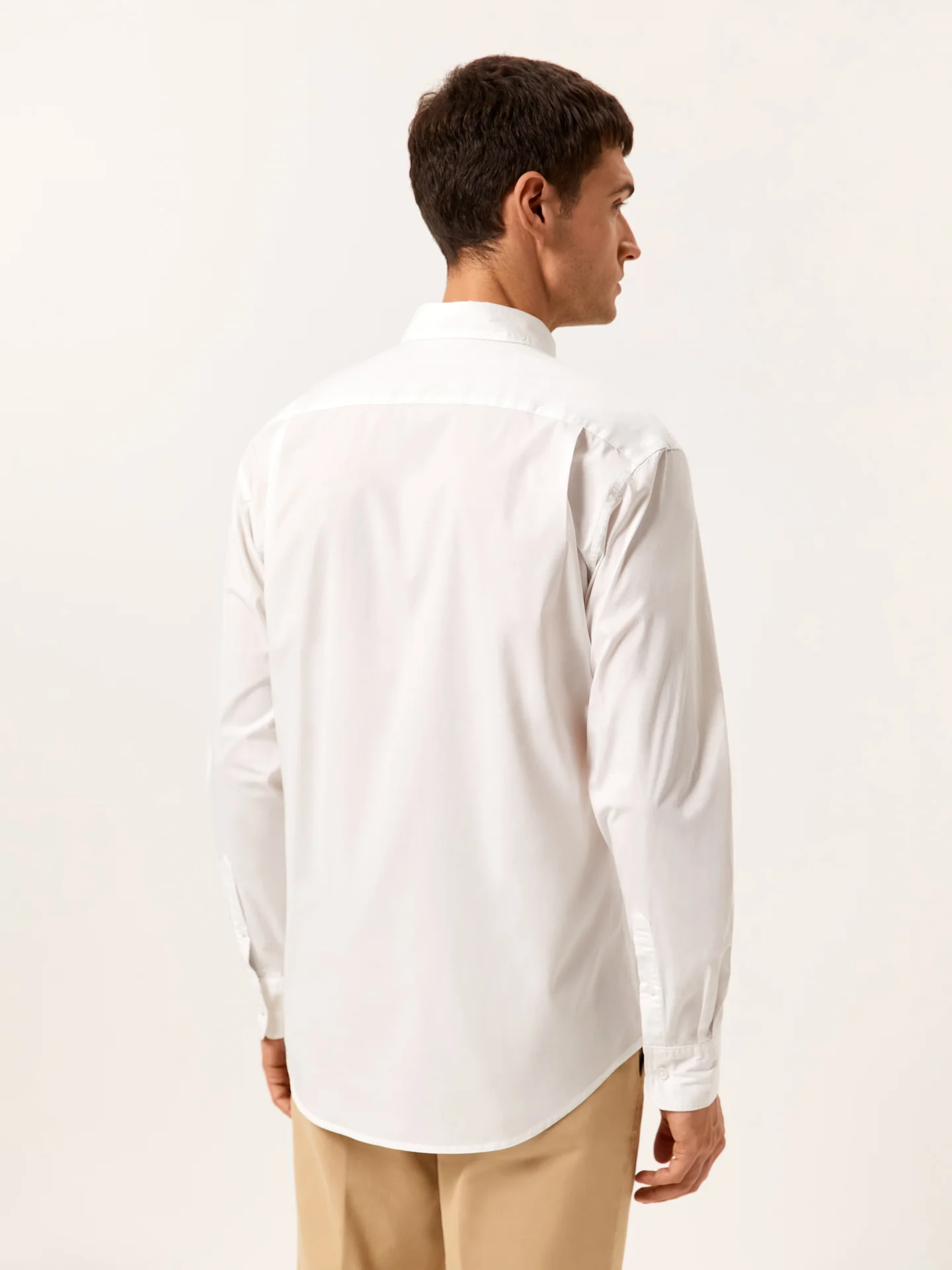 Regular Fit Camisa Popeline Garment Dye em Algodão Comfort - Image 3