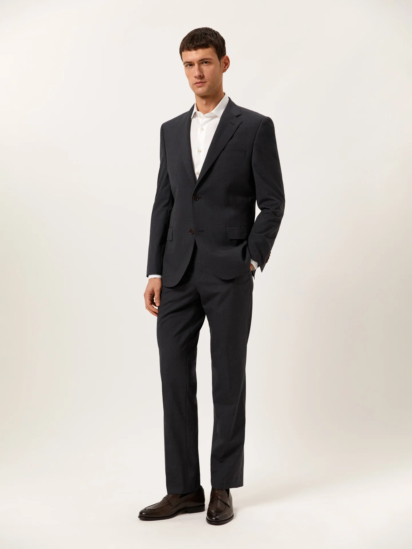 Regular Fit Fato Formal em 100% Lã - Image 3