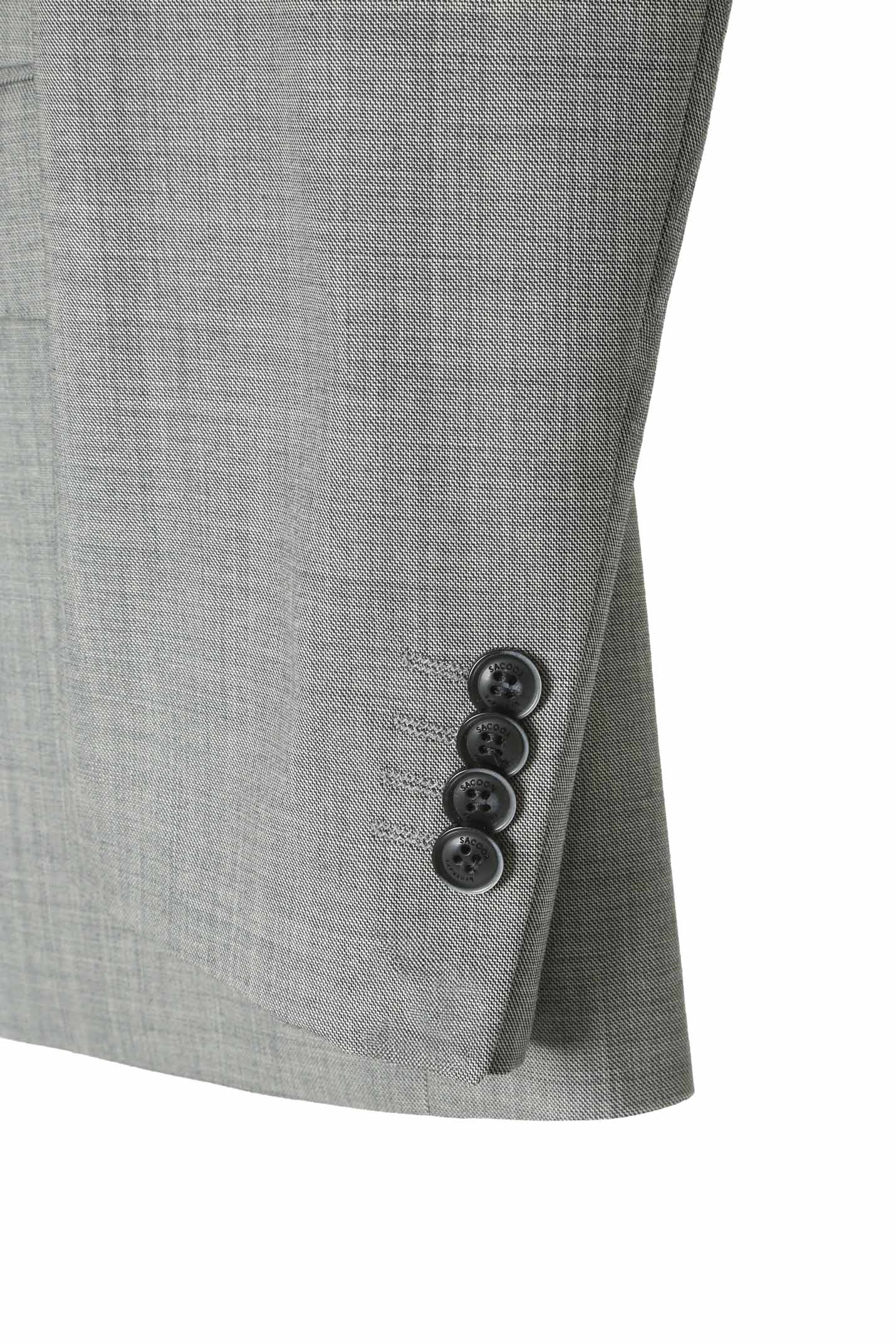 Regular Fit Fato Sharkskin em 100% Lã - Image 5