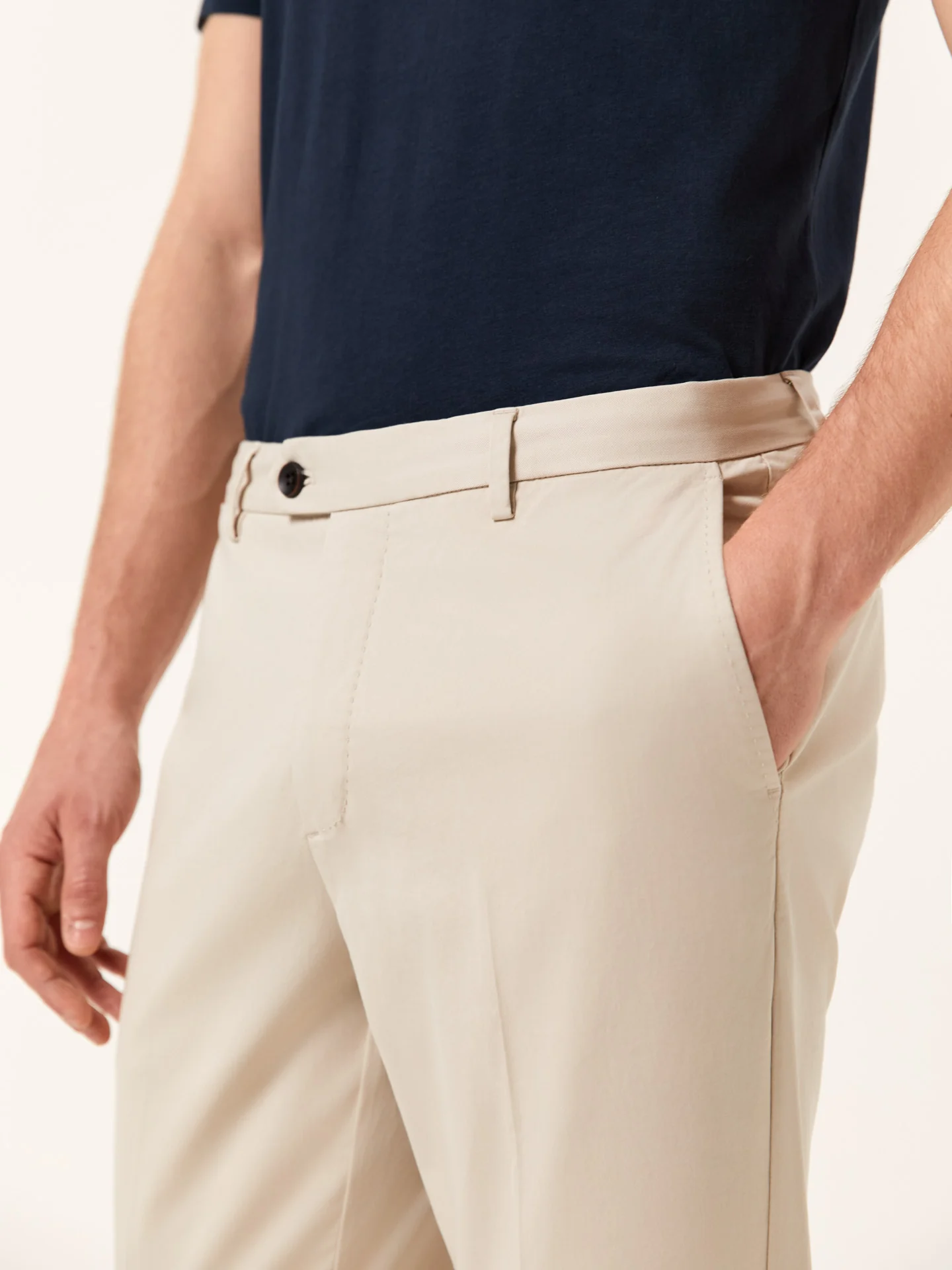 Slim Fit Calças Casuais em Algodão Comfort - Image 3