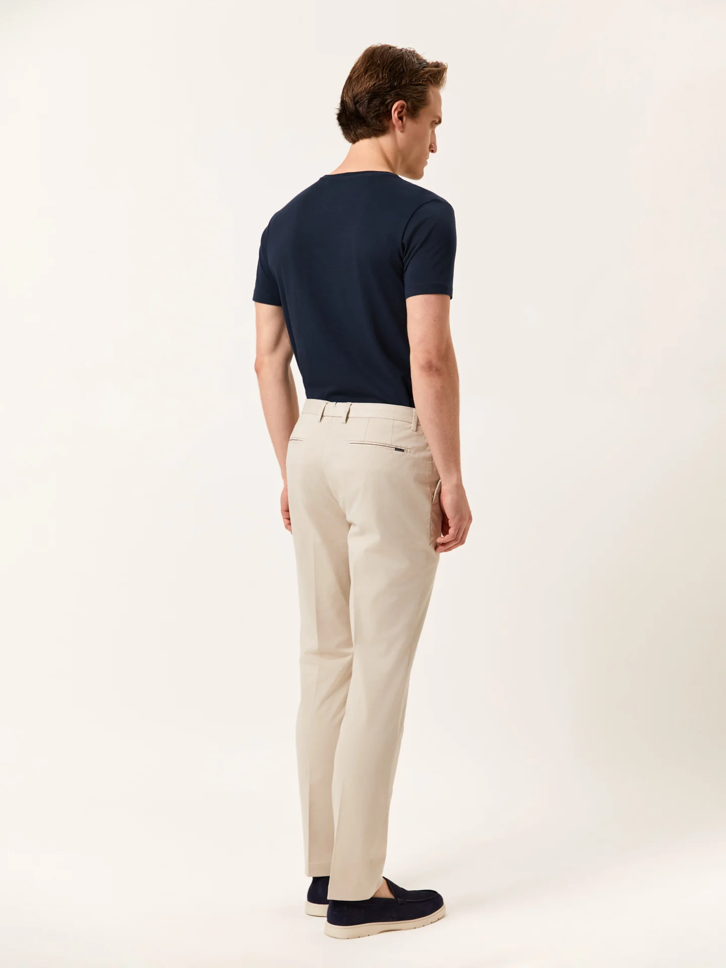 Slim Fit Calças Casuais em Algodão Comfort - Image 4