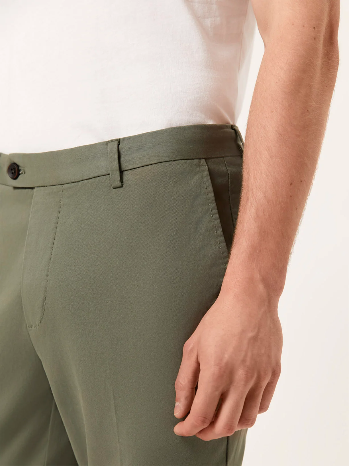 Slim Fit Calças Casuais em Algodão Comfort - Image 3