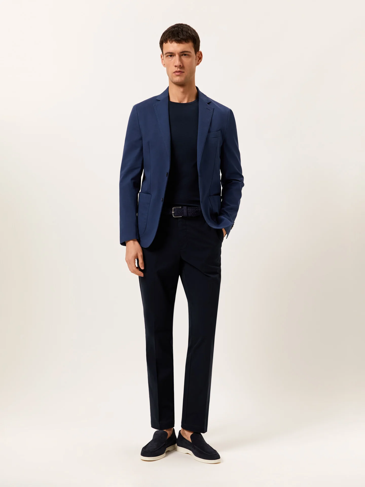 Slim Fit Calças Casuais em Algodão Comfort
