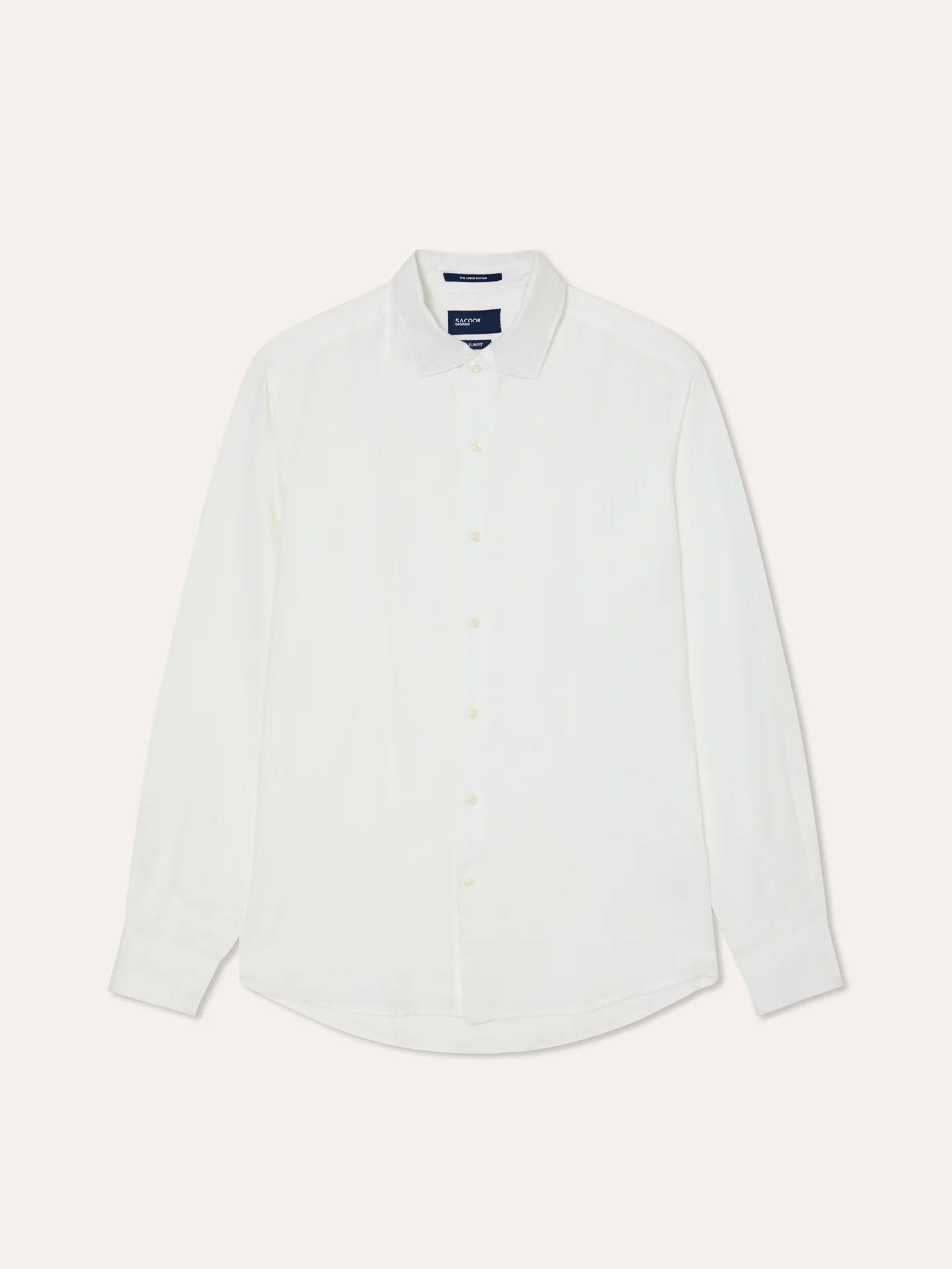 Slim Fit Camisa Aberta em 100% Linho - Image 5