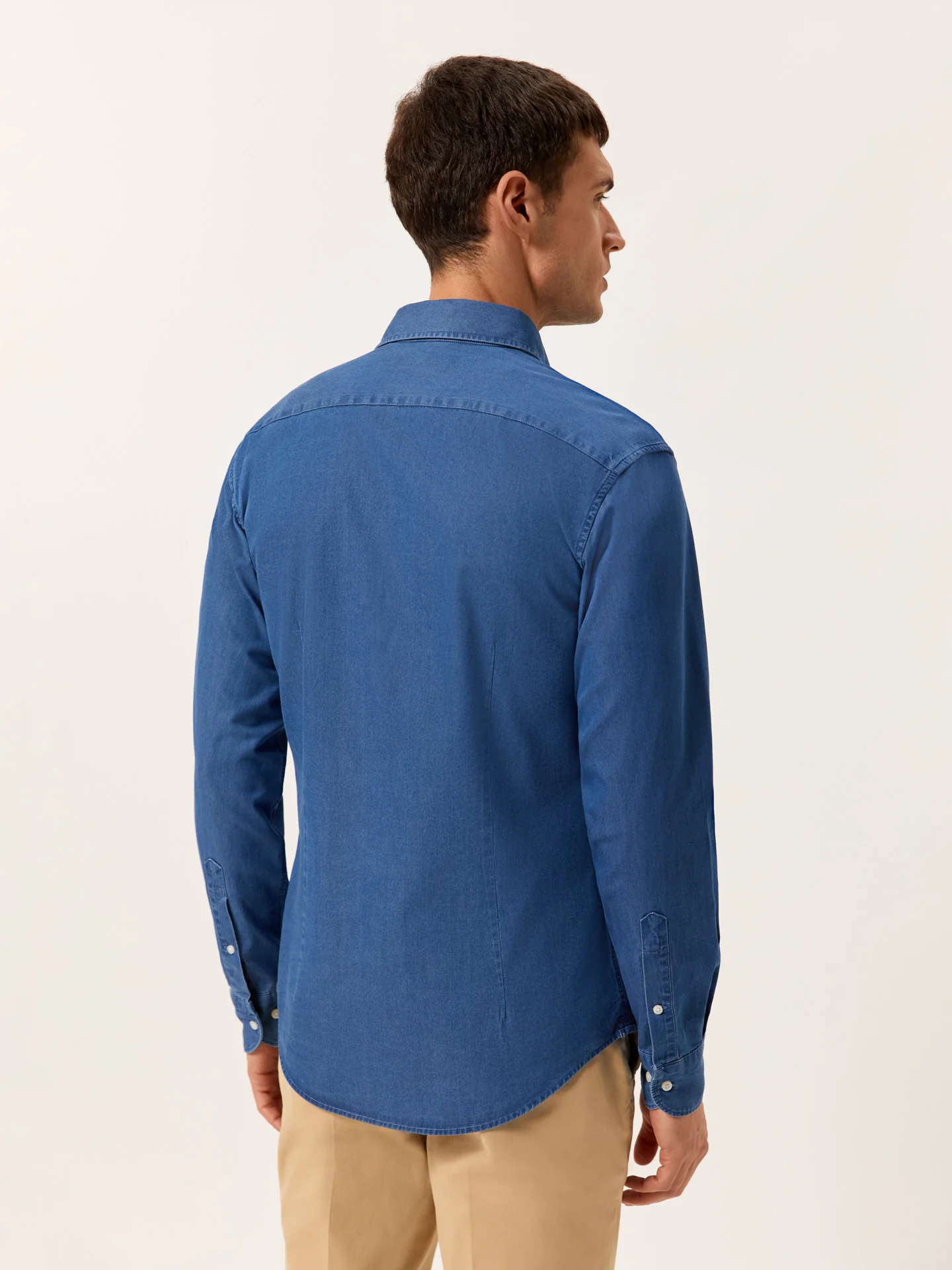 Slim Fit Camisa Casual em Denim em 100% Algodão - Image 4